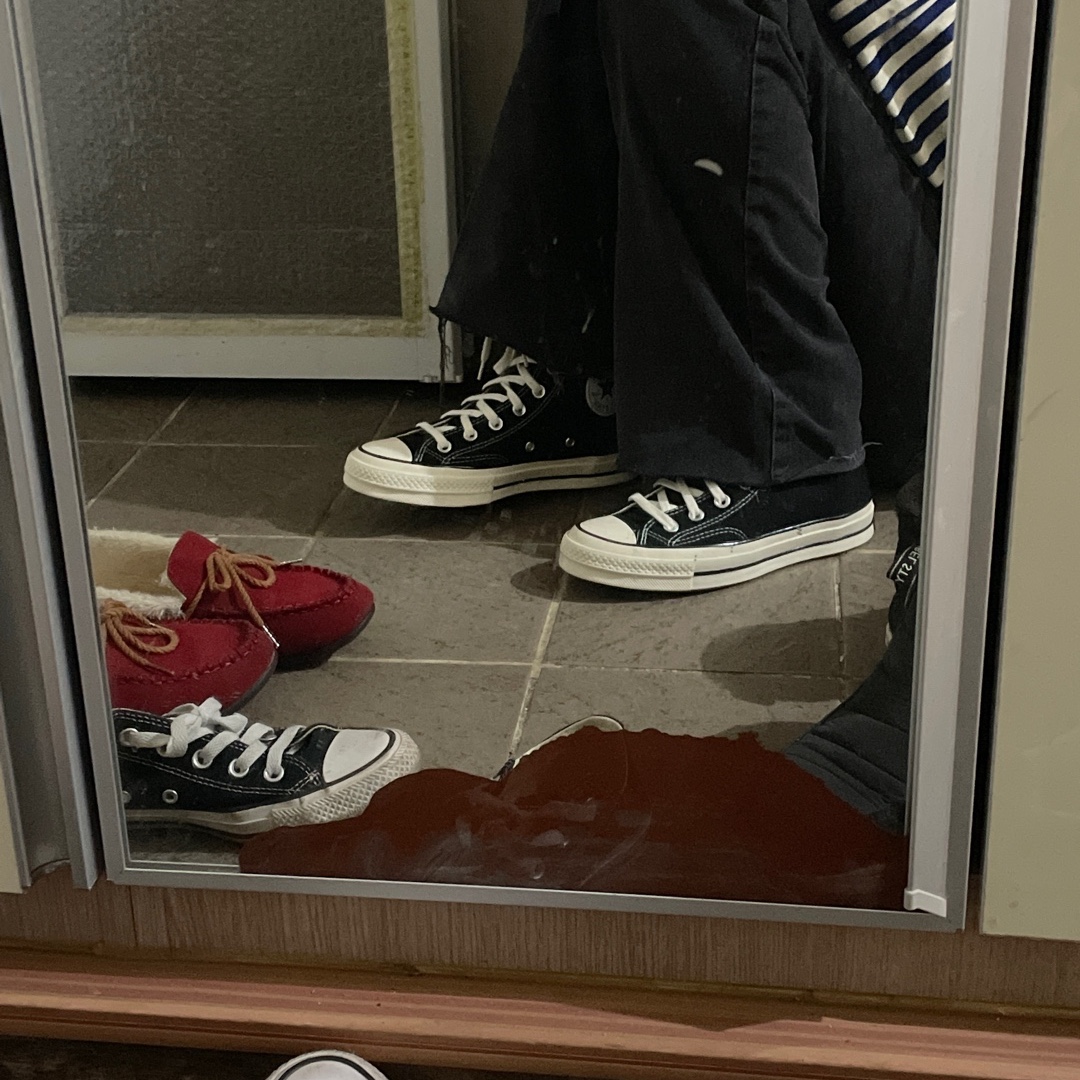 Converse Chuck 70 Hi Black 착용 스타일 - 2