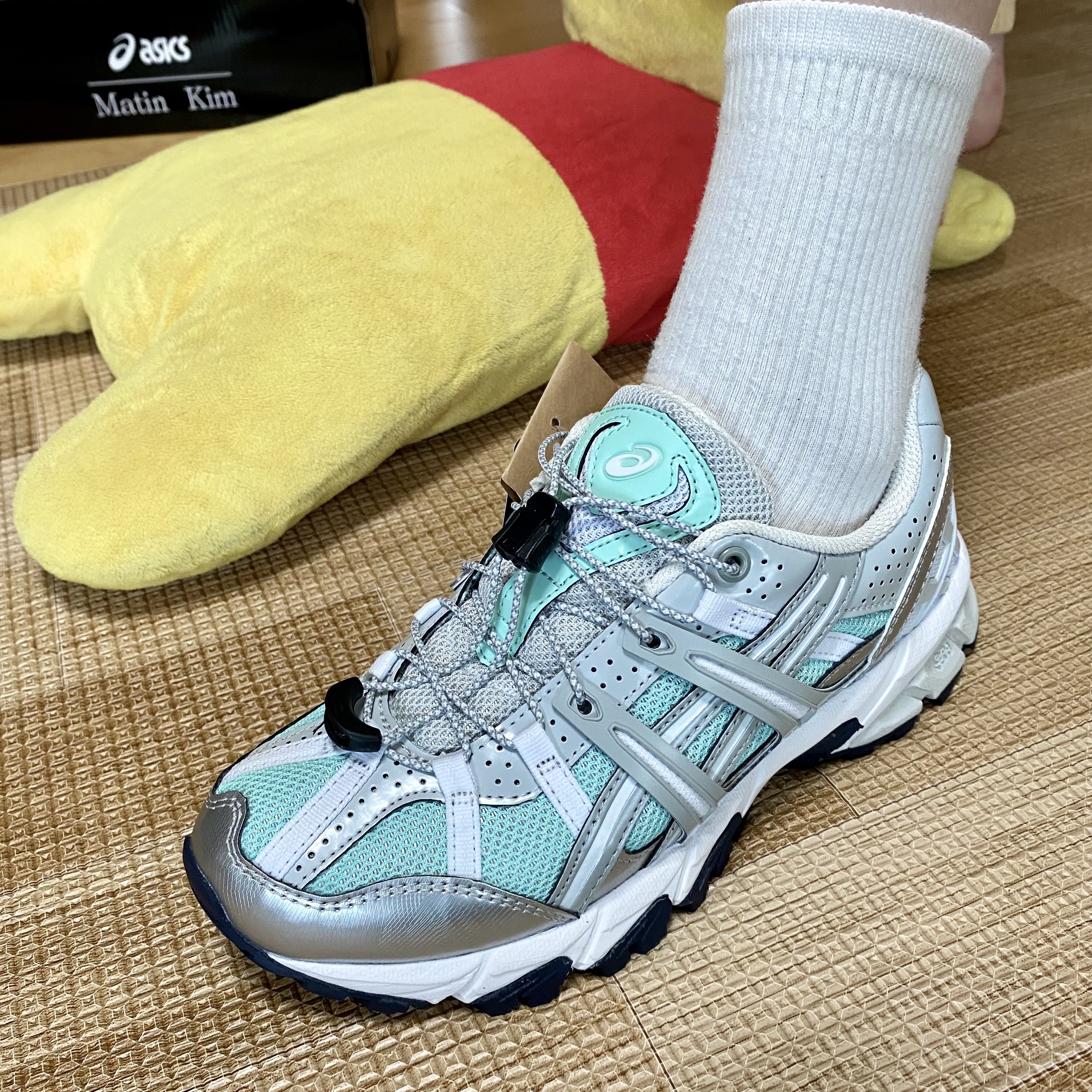 (W) Asics x Matin Kim Gel-Sonoma 15-50 Oasis Green Pure Silver 착용 스타일