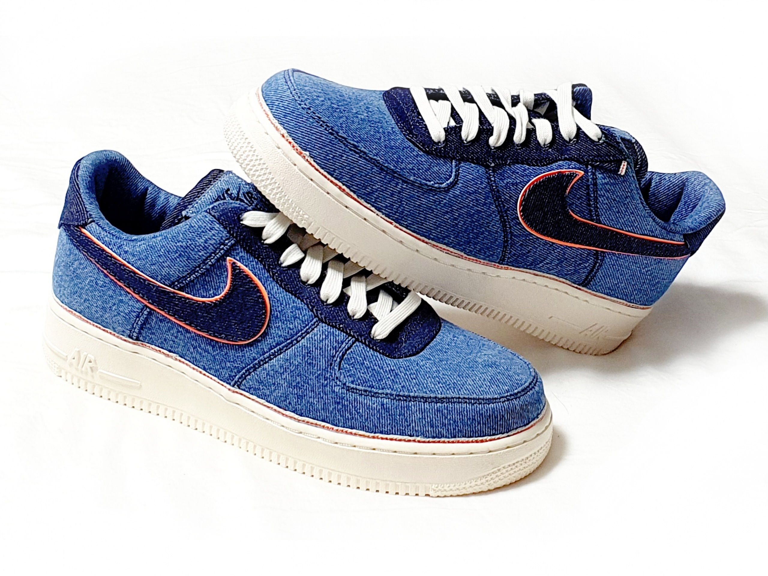Nike x 3x1 Air Force 1 '07 PRM Stonewash Blue 착용 스타일
