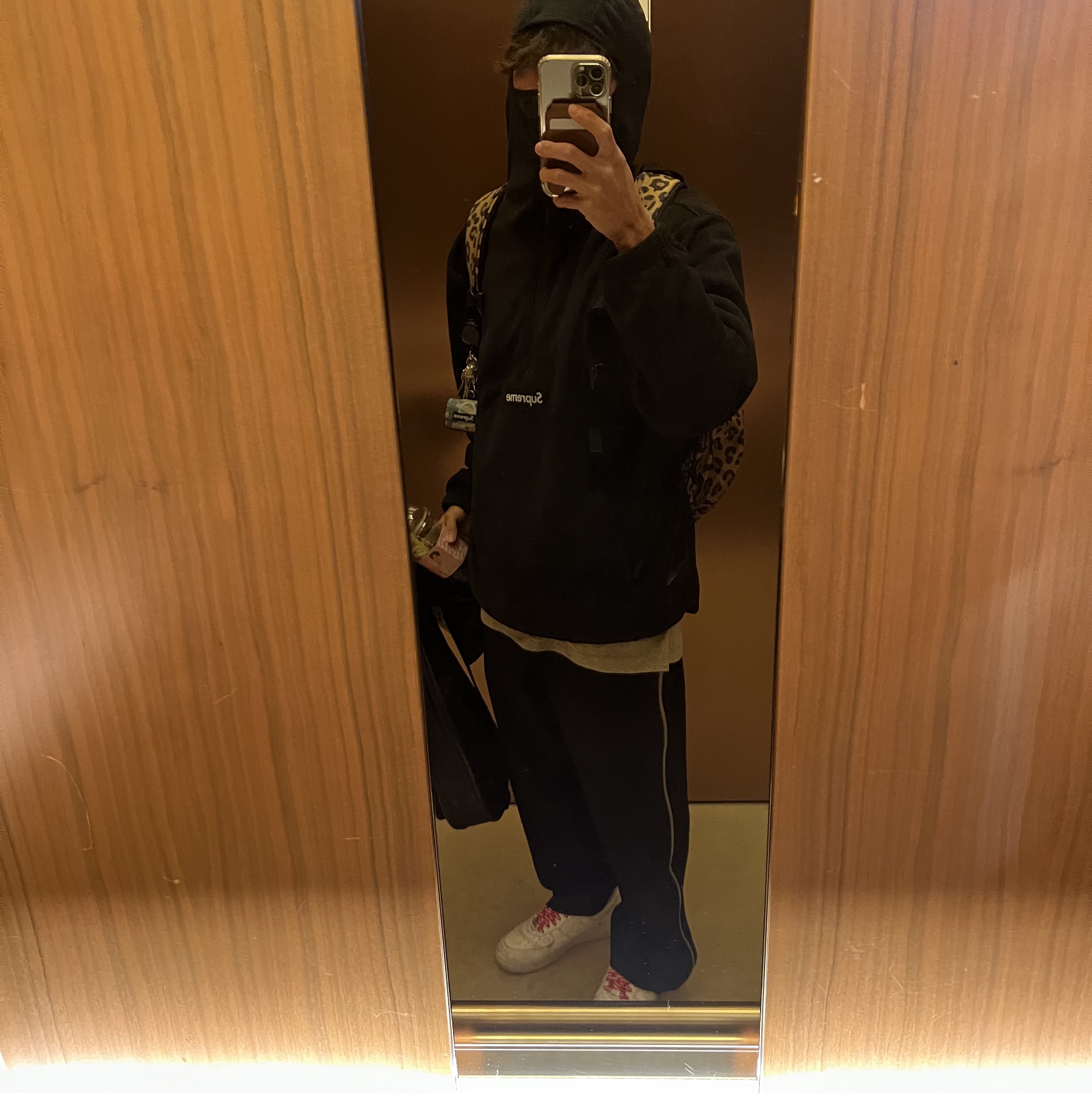 Supreme Polartec Facemask Half Zip Pullover Black - 22FW, Nike x Supreme Air Force 1 Low White 착용 스타일