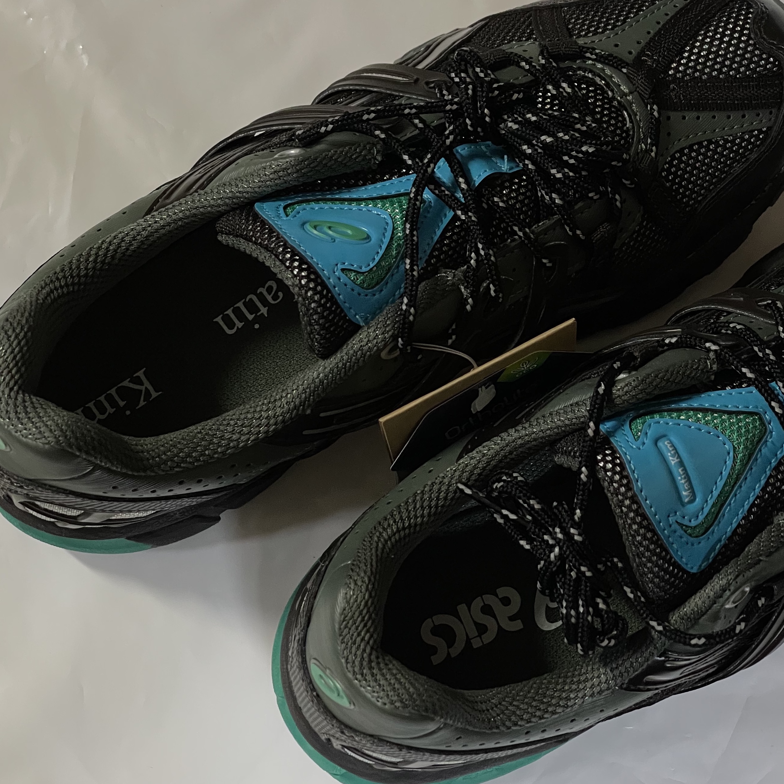 (W) Asics x Matin Kim Gel-Sonoma 15-50 Black Pure Silver 착용 스타일 - 3