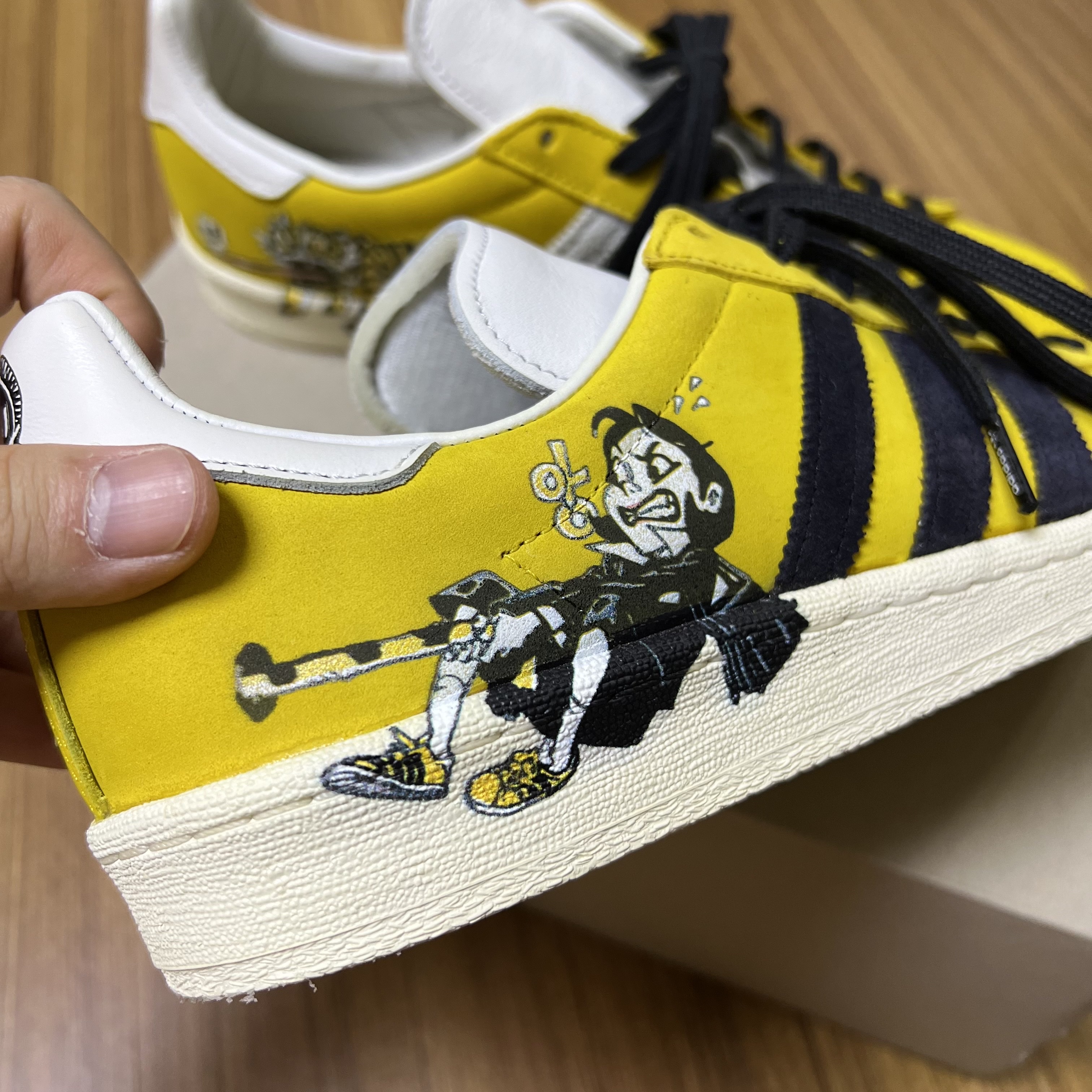 Adidas x Kasina x Kim Jung Gi Campus Hazy Yellow (Special Package), Adidas x Kasina x Kim Jung Gi Campus Hazy Yellow 착용 스타일 - 1