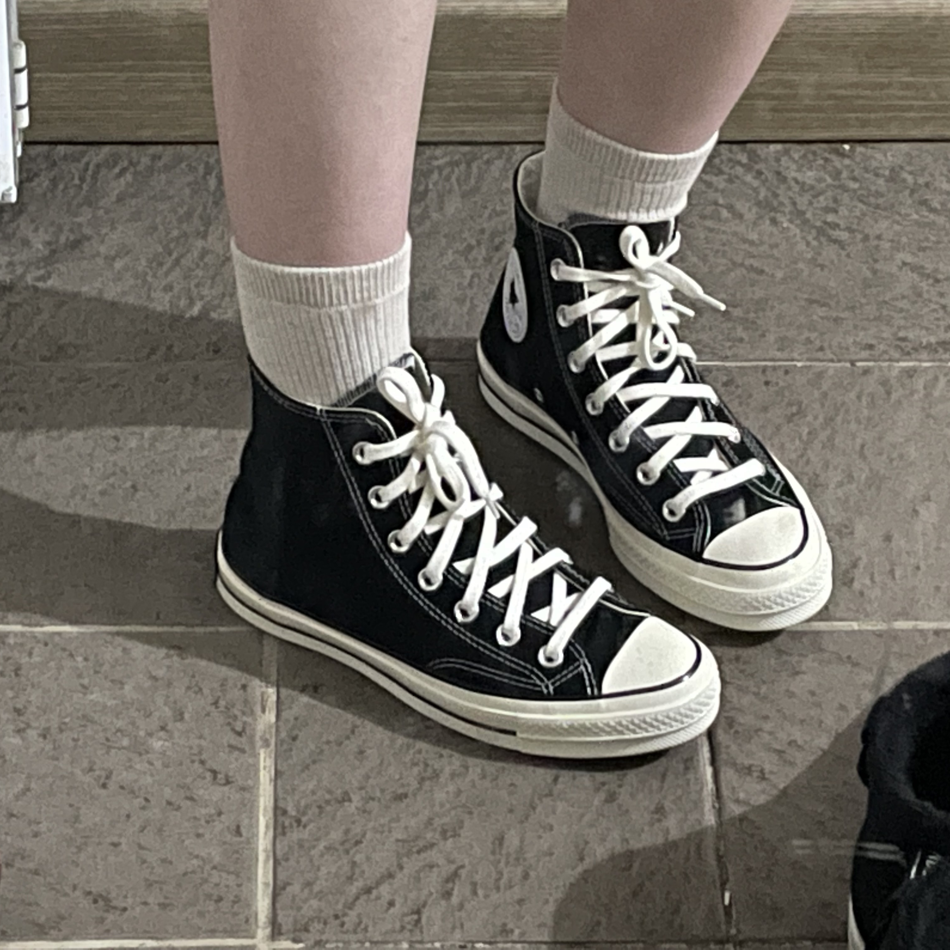 Converse Chuck 70 Hi Black 착용 스타일 - 1