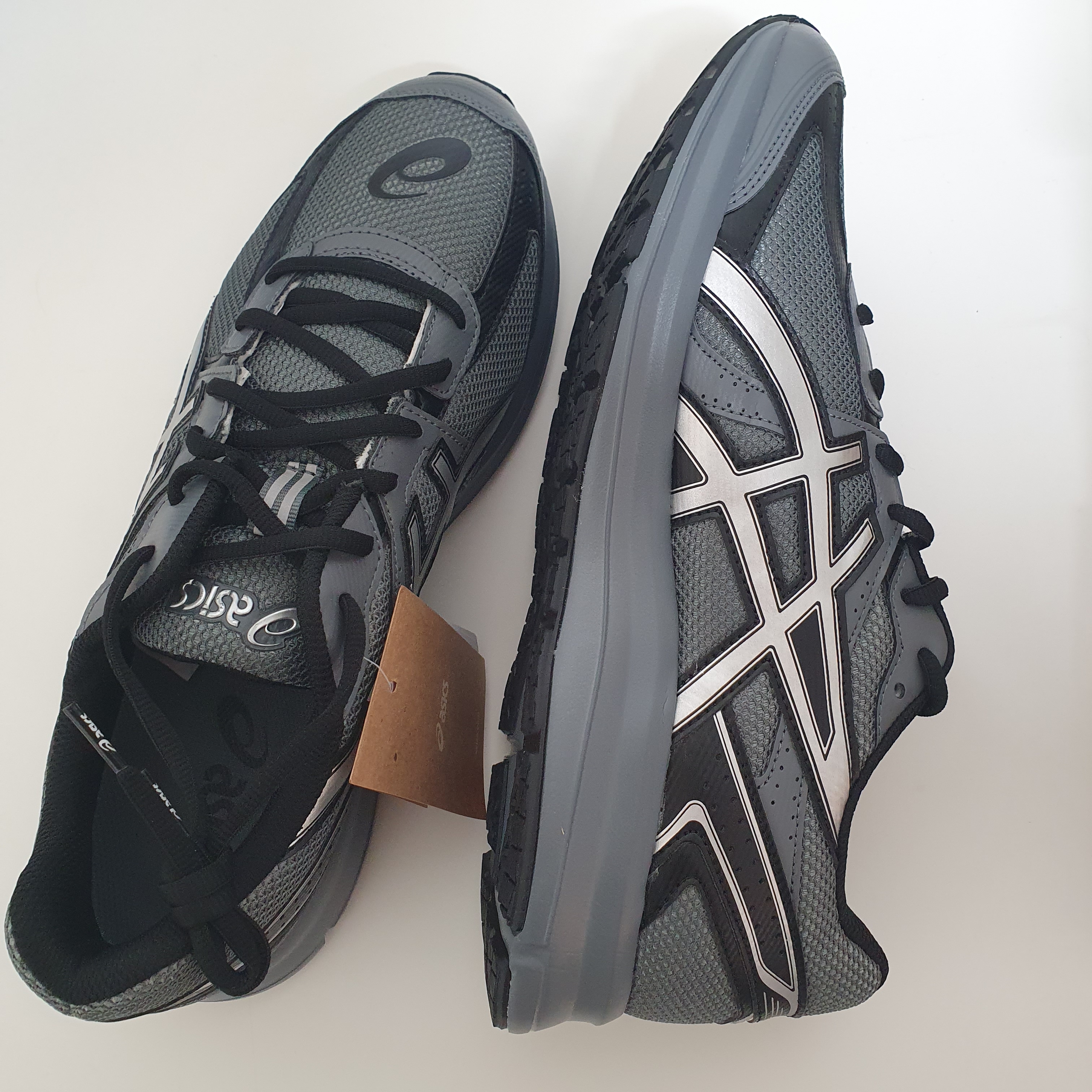 Asics Jog 100 S Steel Grey - 2E Wide 착용 스타일 - 2