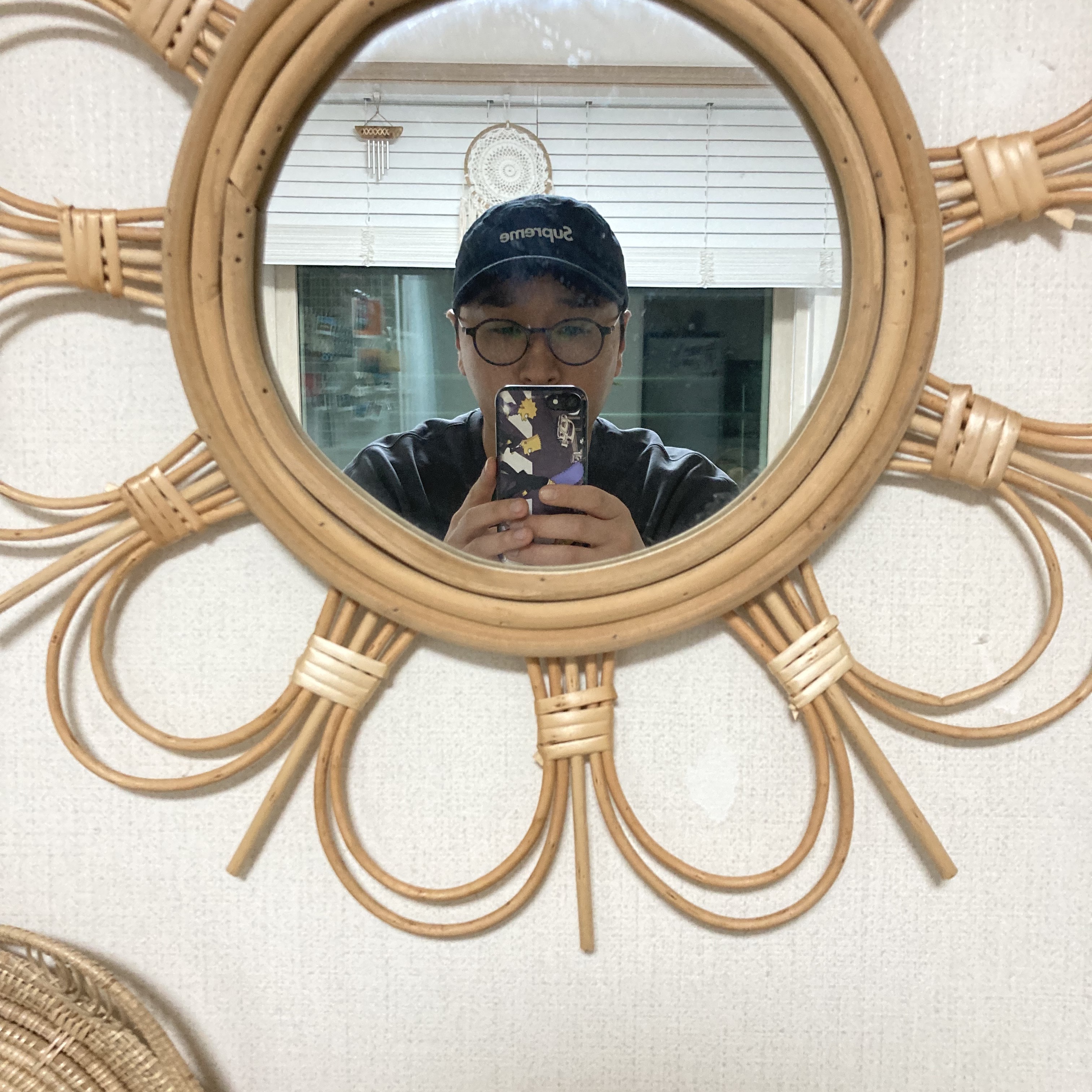 Supreme Linen Fitted Camp Cap Black - 22SS 착용 스타일