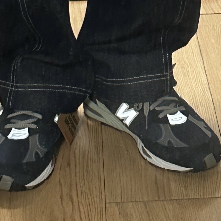 New Balance 991 Made in UK Navy 착용 스타일 - 3