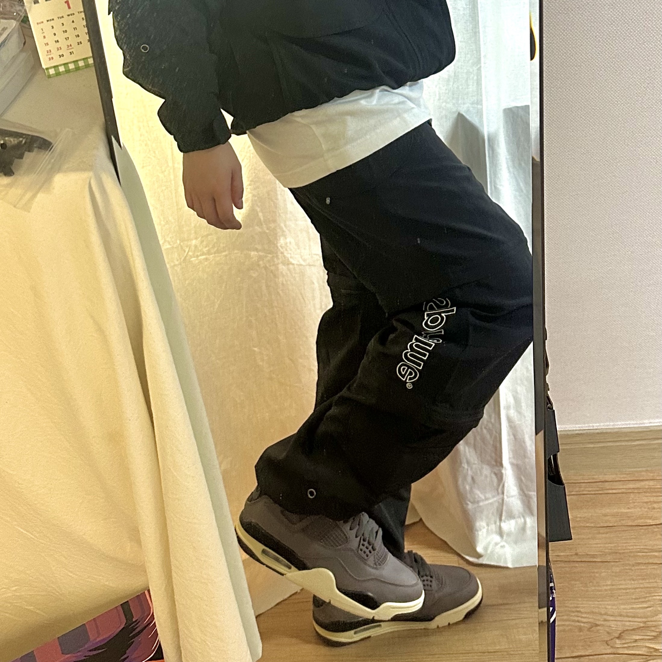Supreme x The North Face Trekking Zip-Off Belted Pants Black - 22SS 착용 스타일