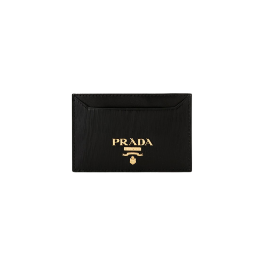 프라다 비텔로 무브 사피아노 레더 카드 홀더 블랙