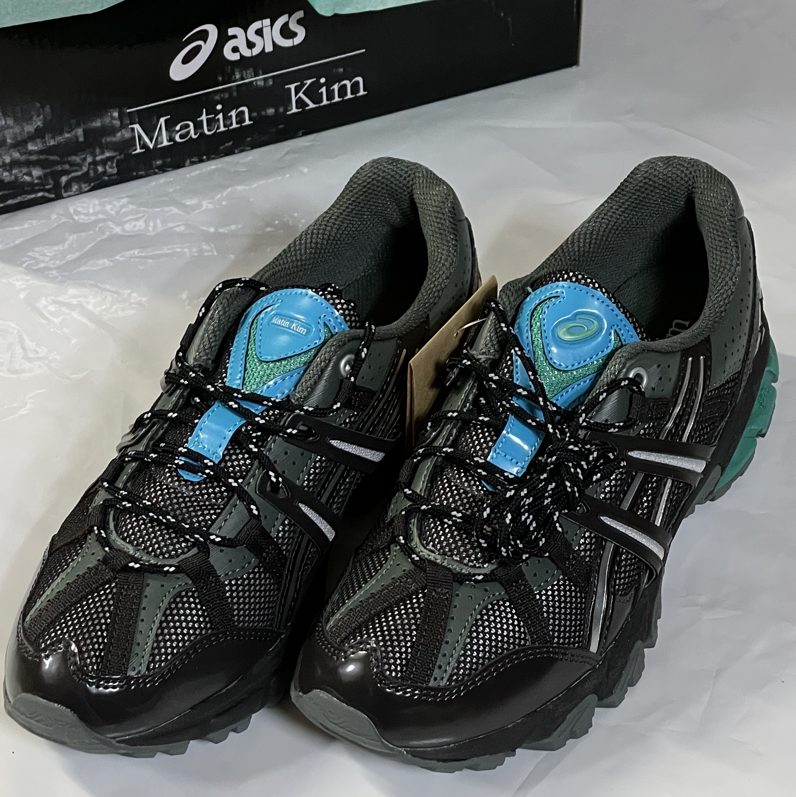 (W) Asics x Matin Kim Gel-Sonoma 15-50 Black Pure Silver 착용 스타일 - 1