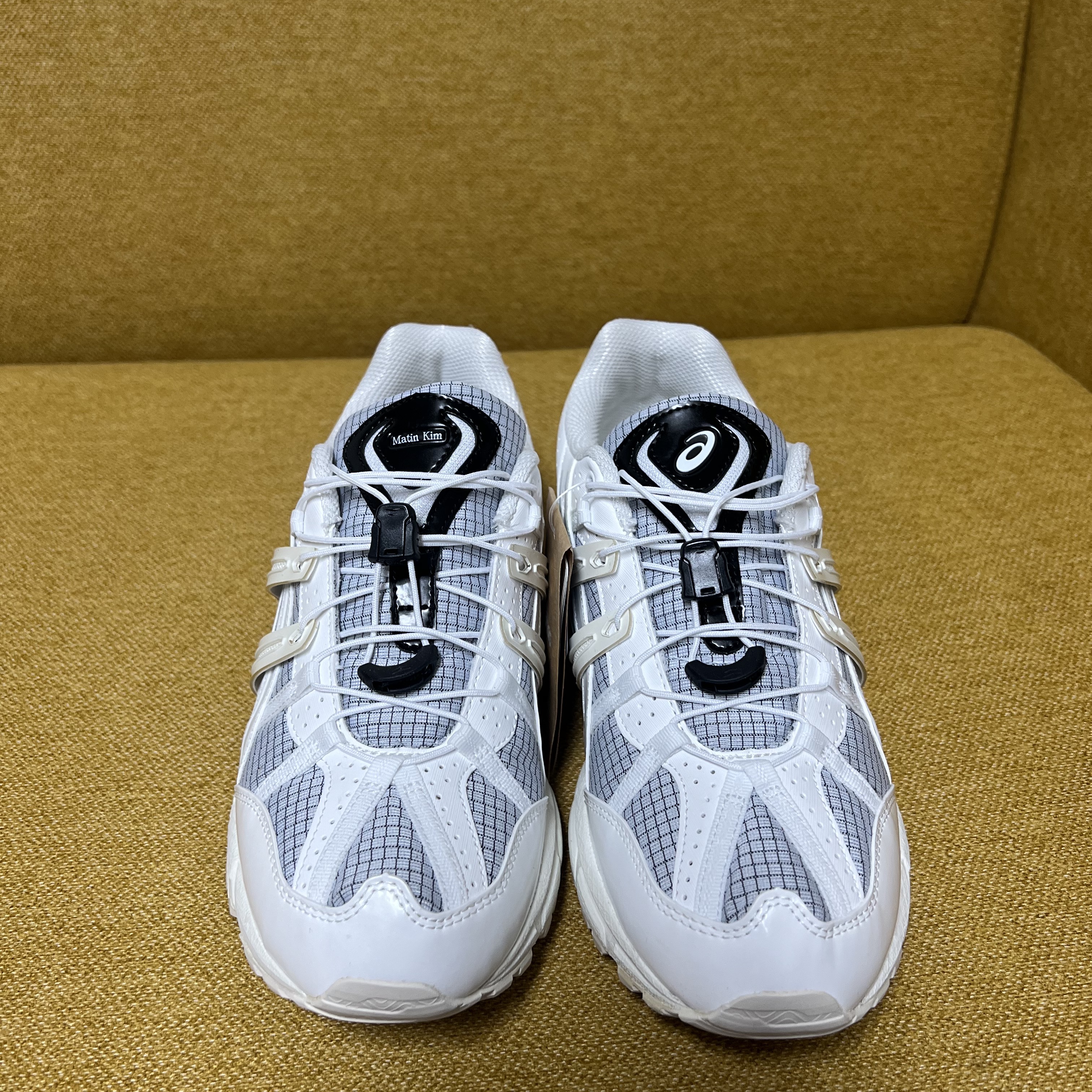 (W) Asics x Matin Kim Gel-Sonoma 15-50 Glacier Grey White 착용 스타일 - 2