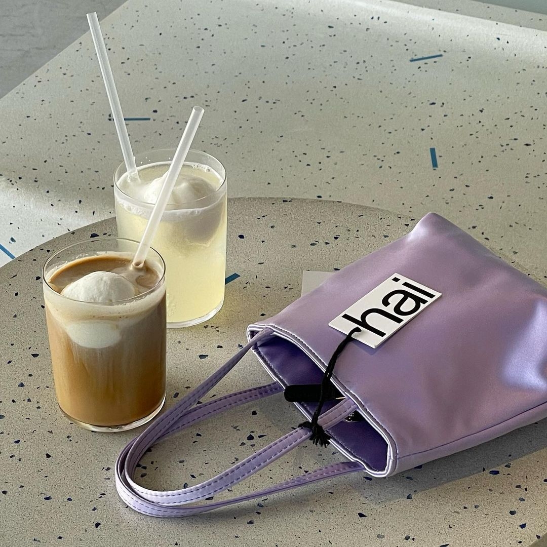 Hai Little Silk Bag Lilac 착용 스타일 - 1