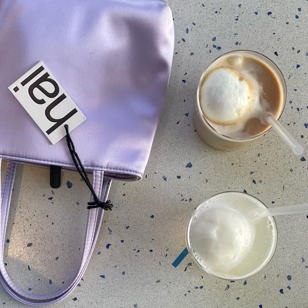 Hai Little Silk Bag Lilac 착용 스타일 - 2