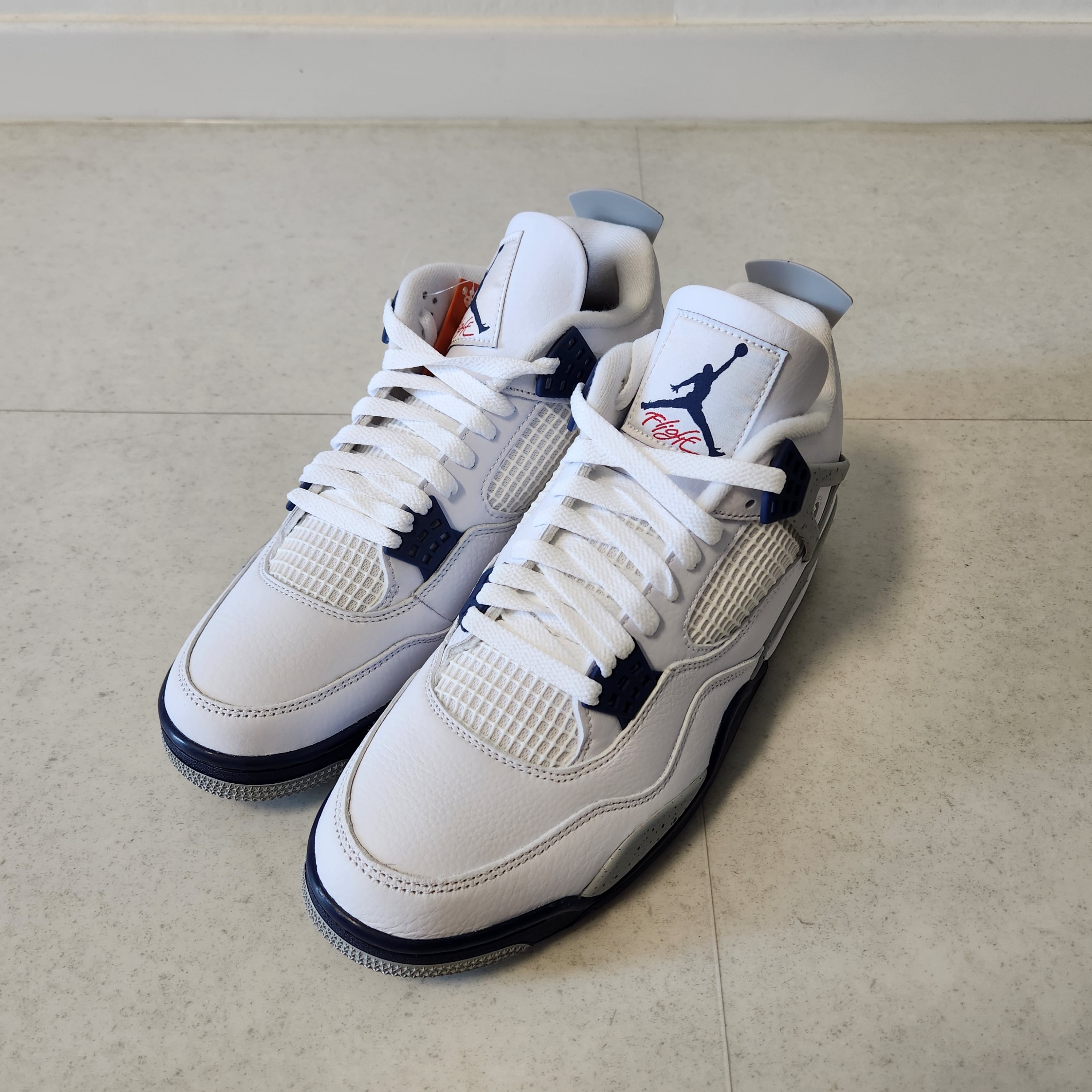 Jordan 4 Retro Midnight Navy 착용 스타일 - 1