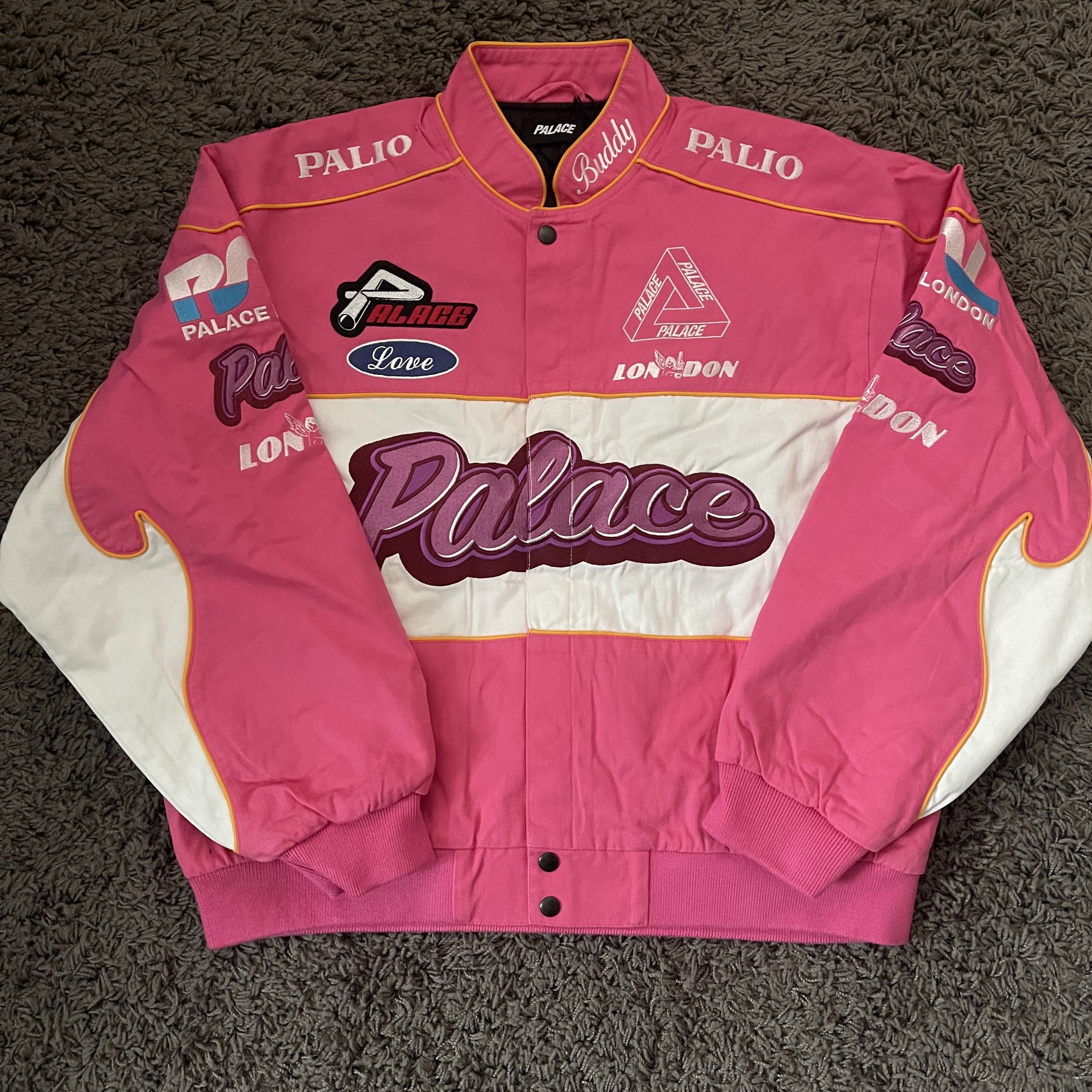 Palace Fast Cotton Jacket Pink - 23SS 착용 스타일 - 1