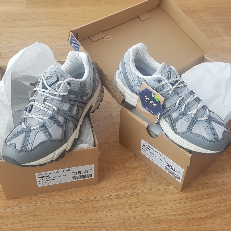 Asics Gel-Sonoma 15-50 Oyster Grey Clay Grey 착용 스타일
