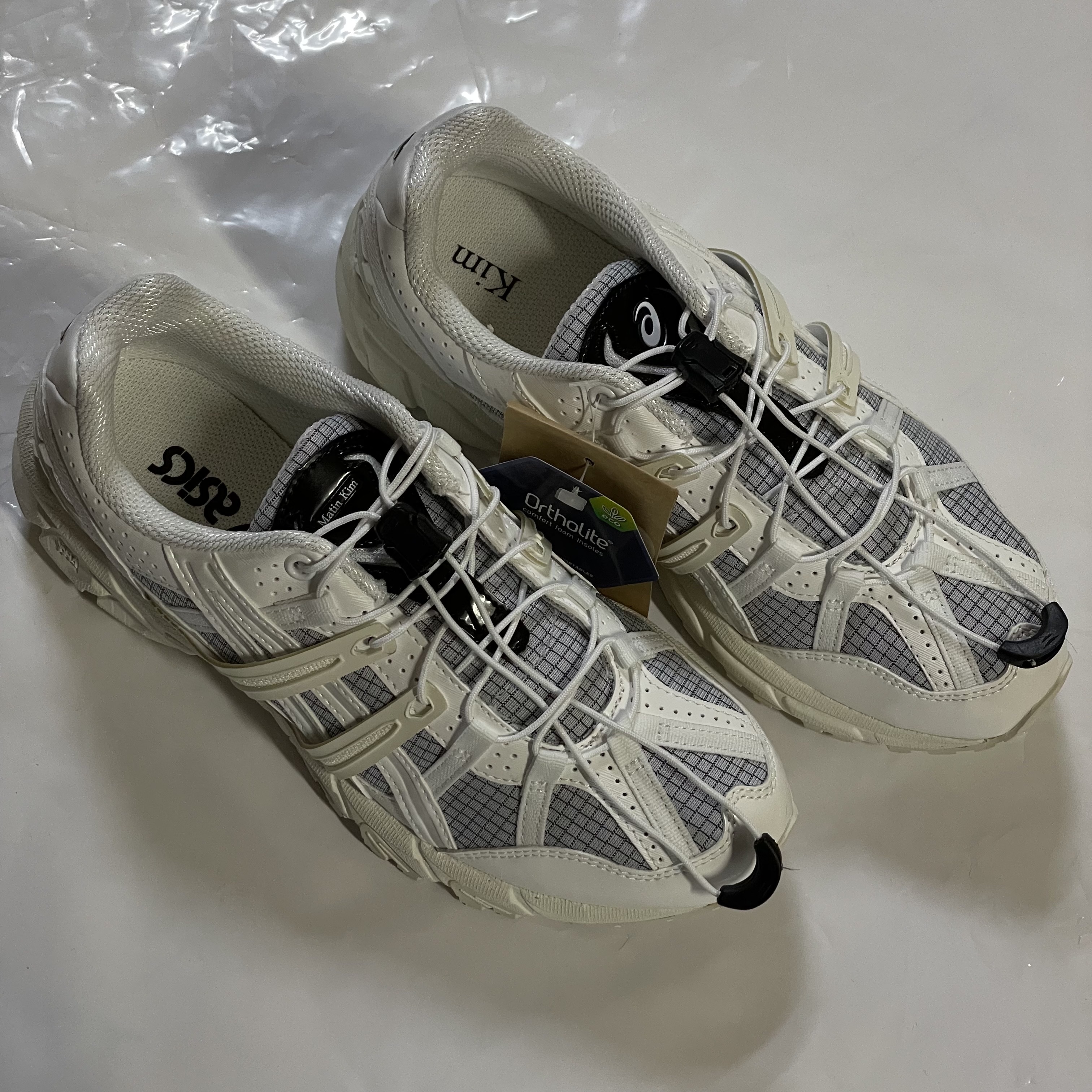 (W) Asics x Matin Kim Gel-Sonoma 15-50 Glacier Grey White 착용 스타일 - 1