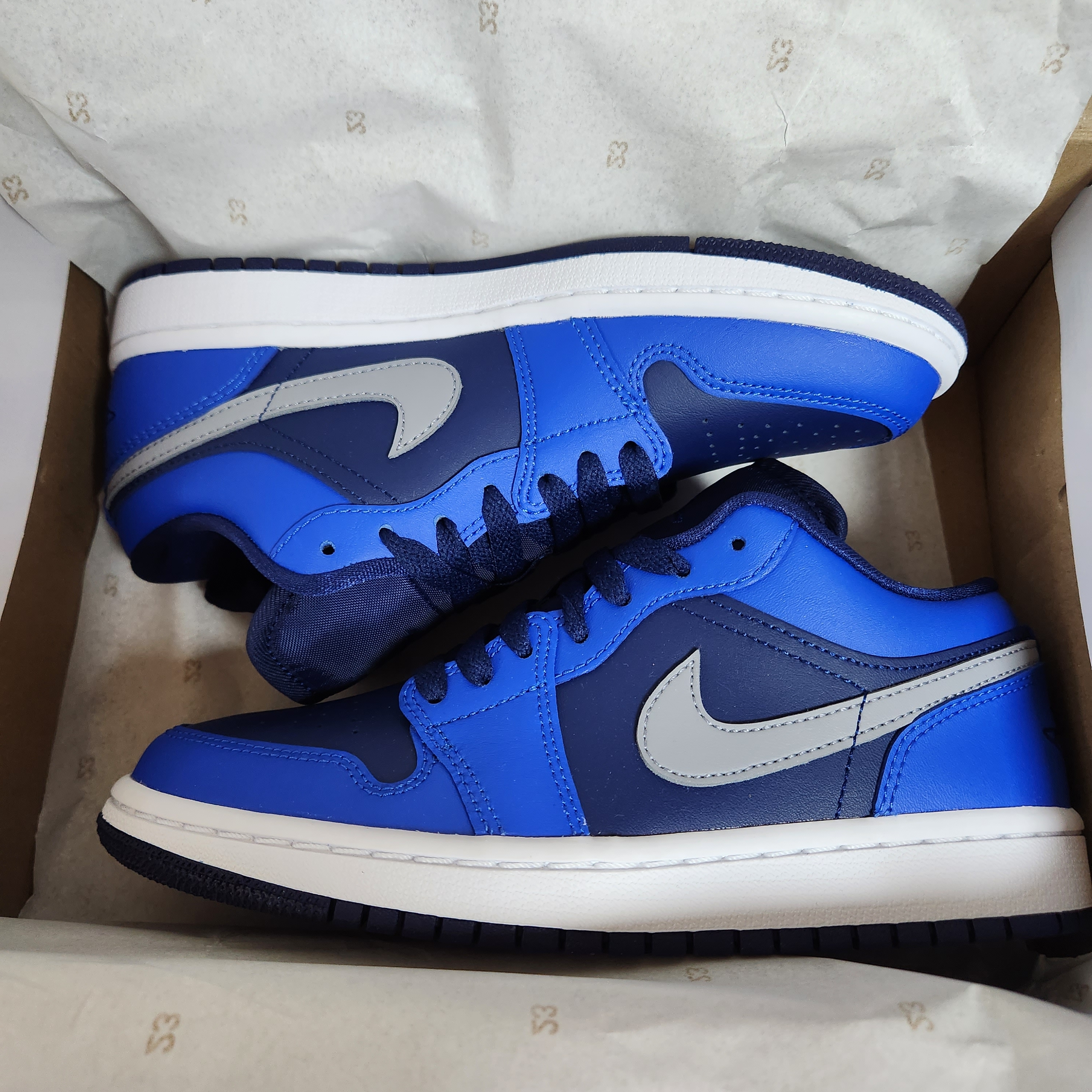(W) Jordan 1 Low Game Royal 착용 스타일 - 1