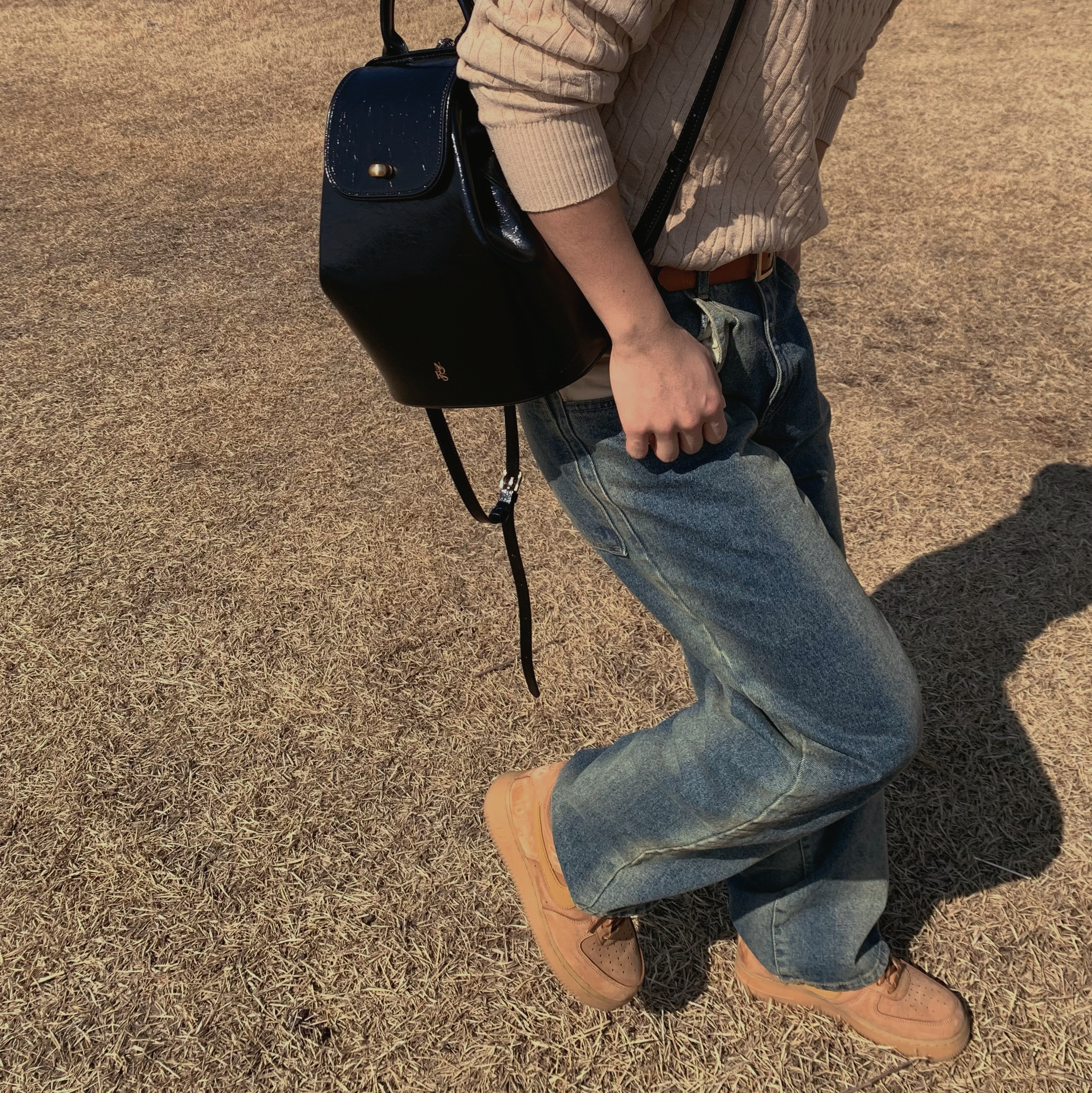 Nike Air Force 1 '07 WB Flax 착용 스타일 - 2