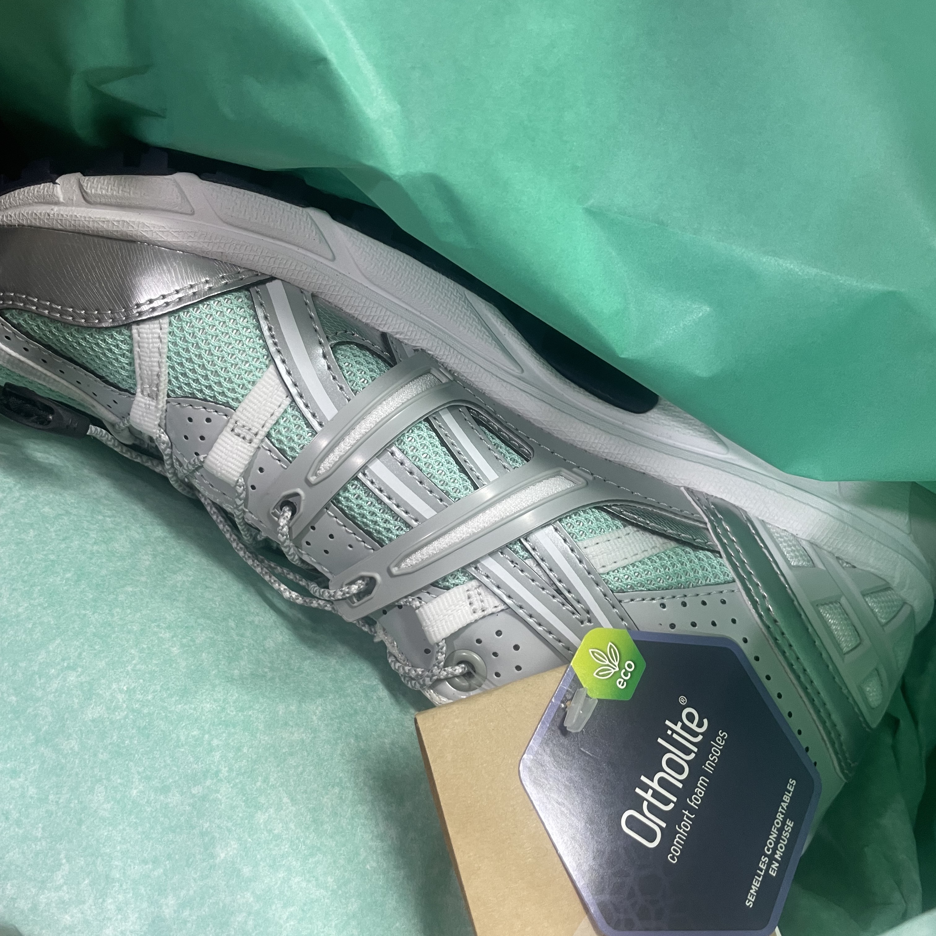 (W) Asics x Matin Kim Gel-Sonoma 15-50 Oasis Green Pure Silver 착용 스타일 - 2