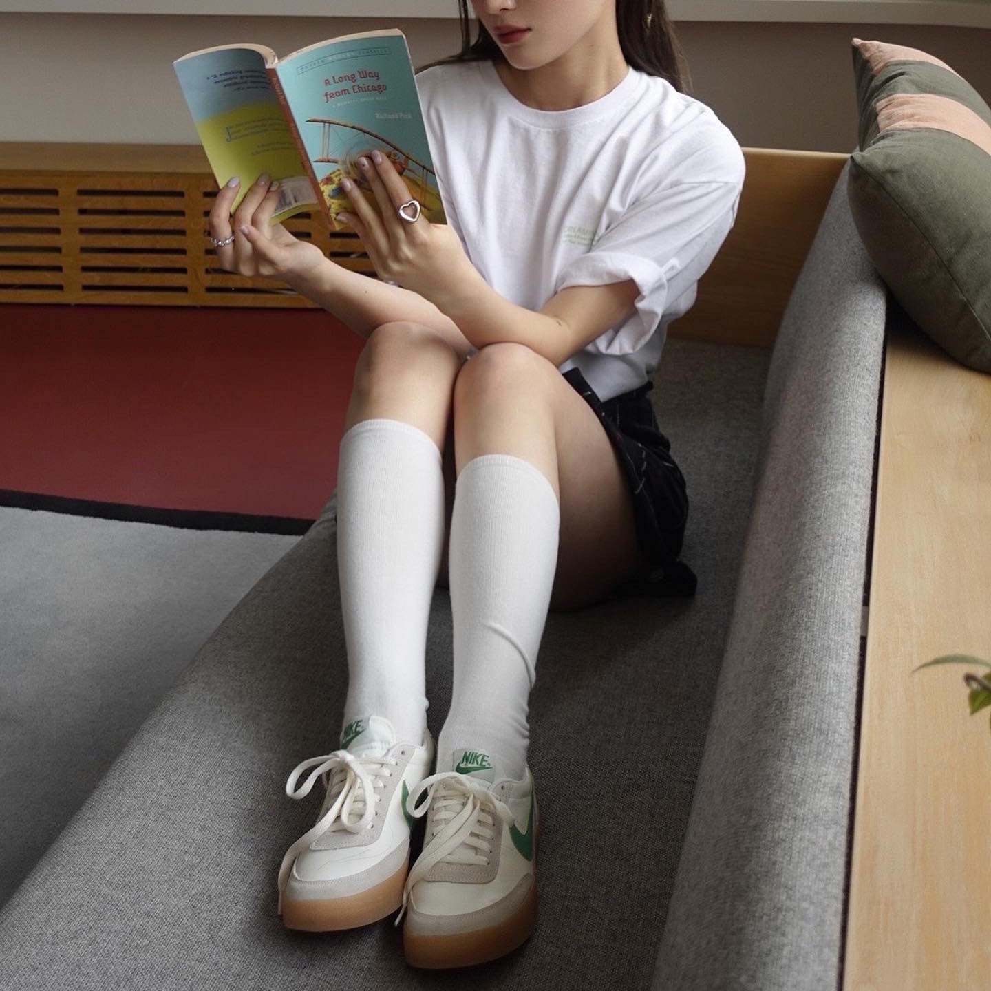 Nike x J.Crew Killshot 2 Lucid Green 착용 스타일 - 4