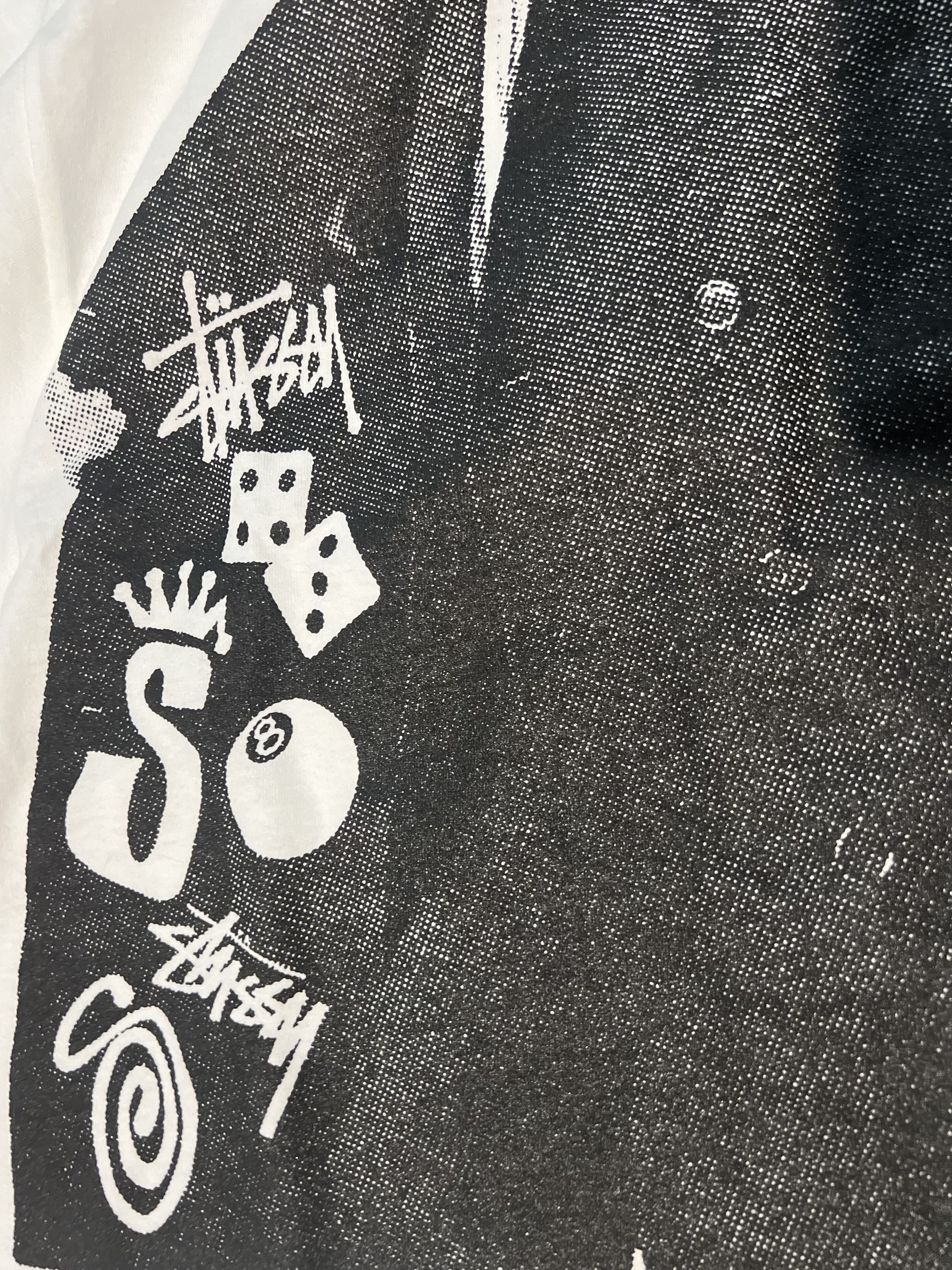 Stussy Whatchu Need T-Shirt White 착용 스타일 - 2