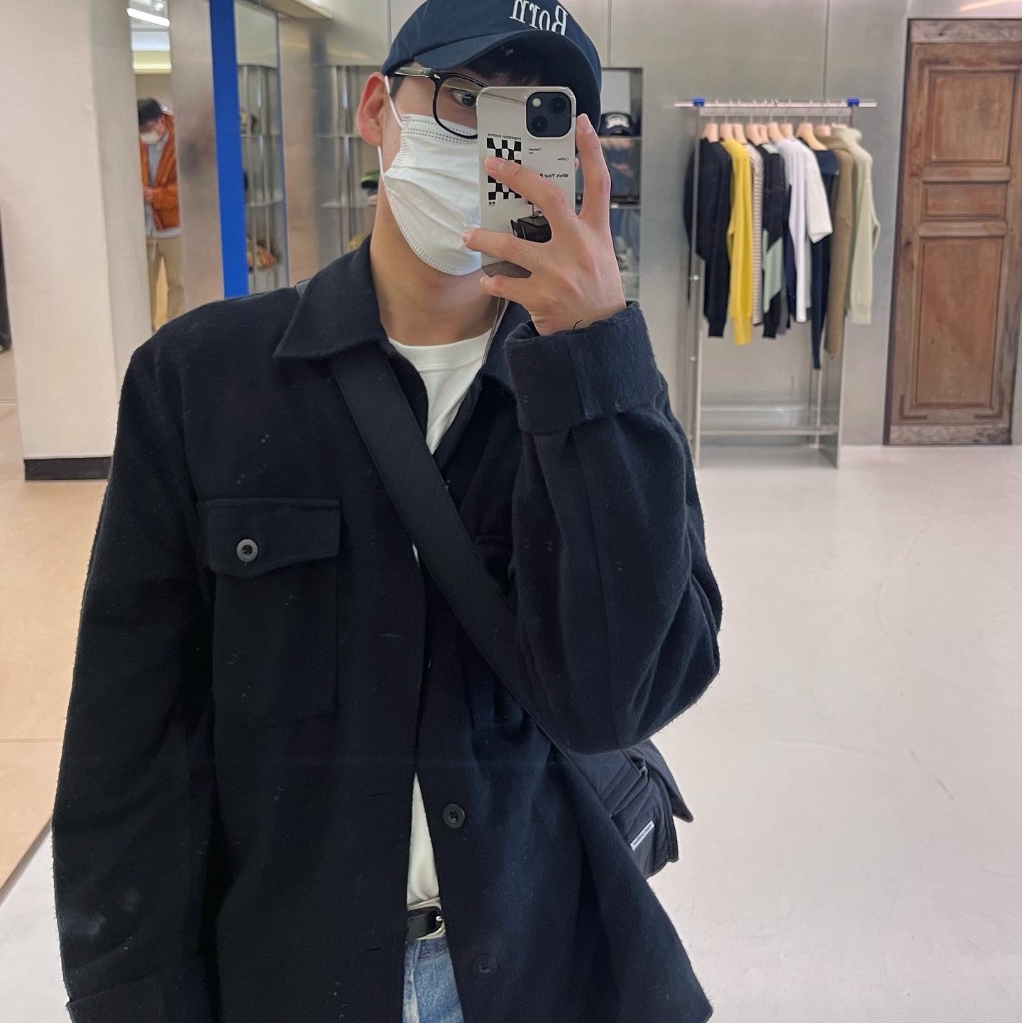 Our Legacy Third Cut Digital Dual Denim, Our Legacy Evening Coach Jacket Brushed Cotton Black 착용 스타일 - 2