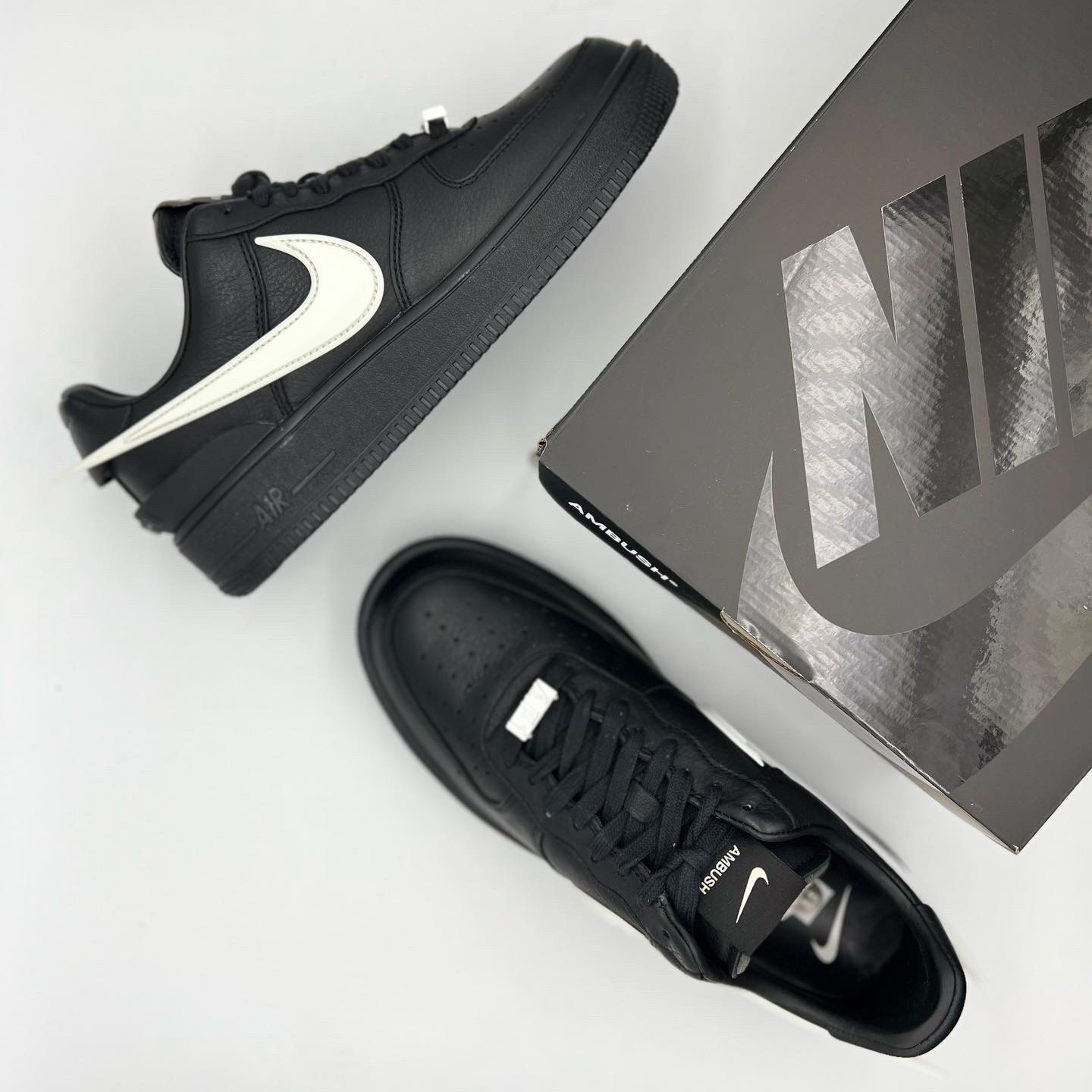 Nike x Ambush Air Force 1 Low SP Black 착용 스타일 - 5