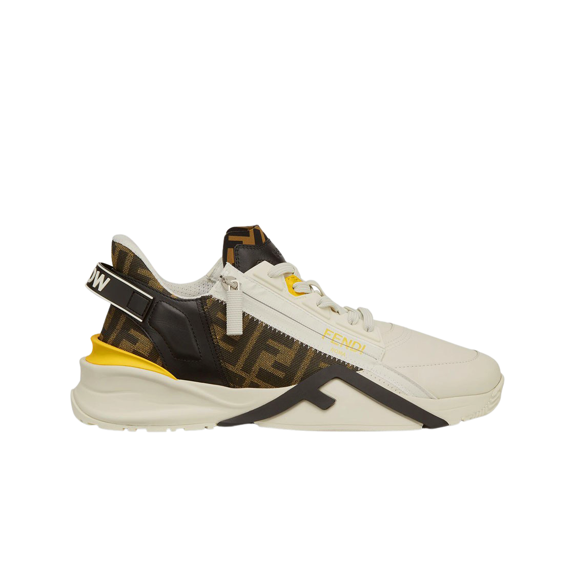 펜디 플로우 레더 로우탑 스니커즈 화이트(Fendi Flow Leather Low-Top Sneakers White)