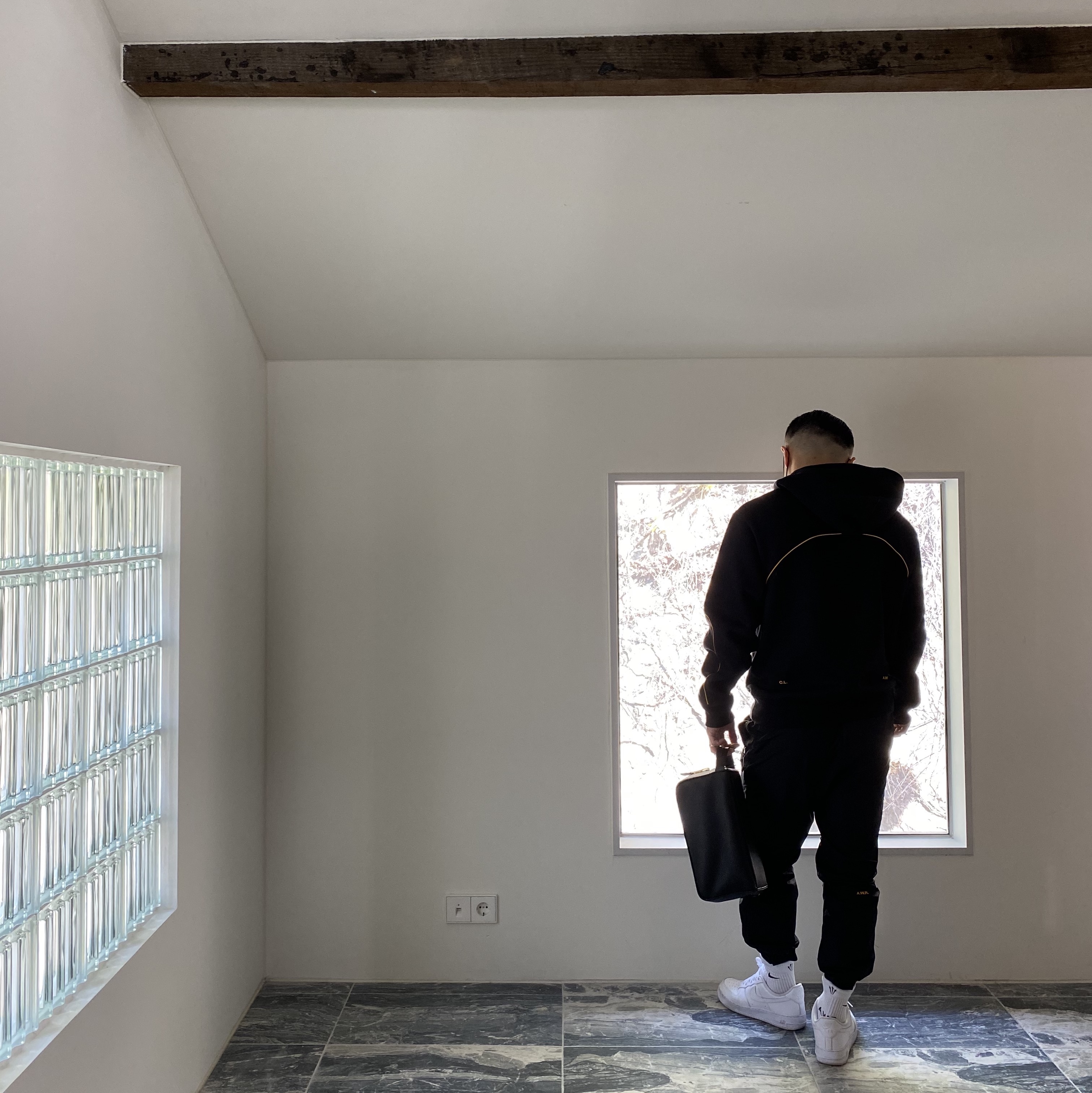 Nike x Drake Nocta Essential Hoodie Black - US/EU, Nike x Drake Nocta Essential Track Pants Black - US/EU 착용 스타일