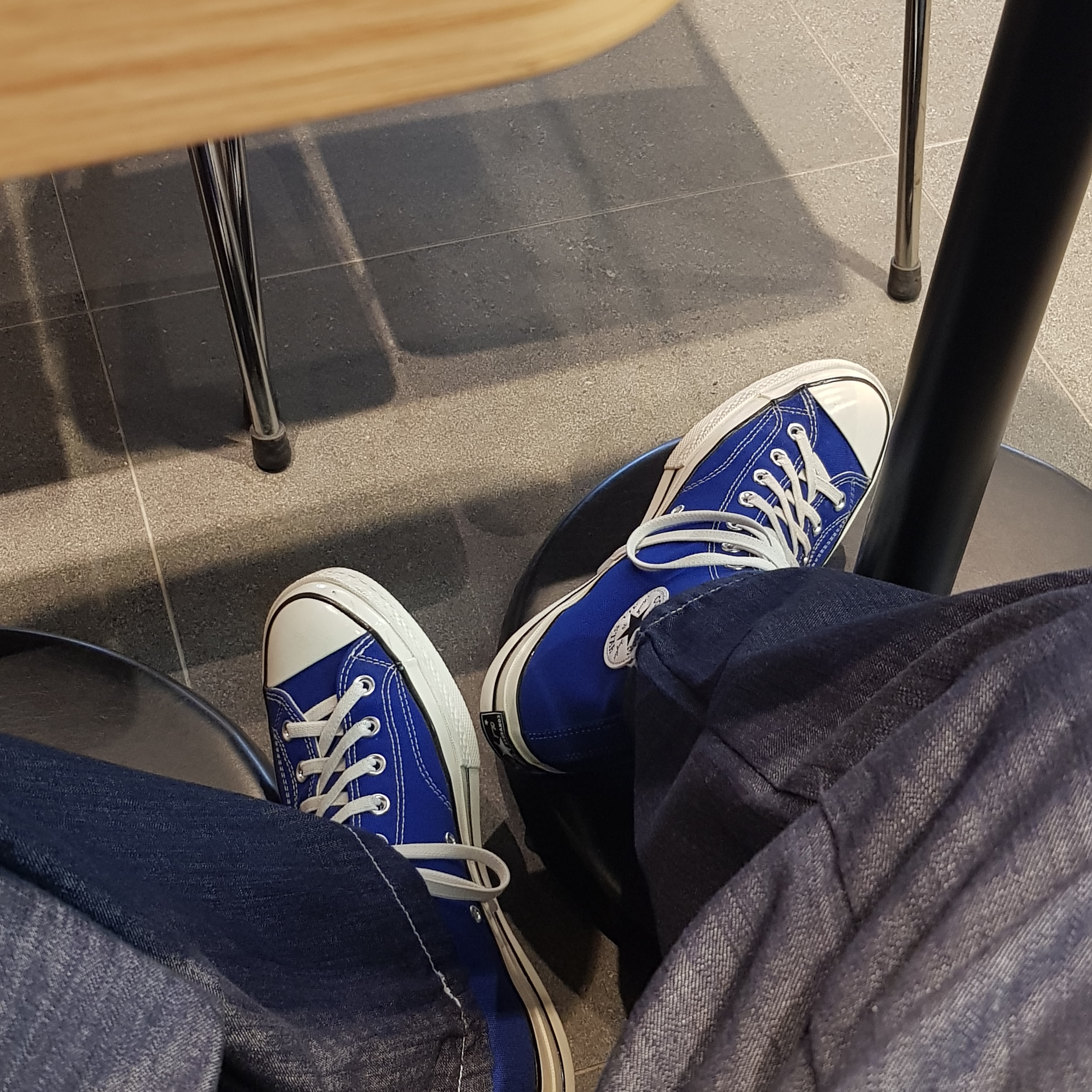 Converse Chuck 70 High Rush Blue 착용 스타일
