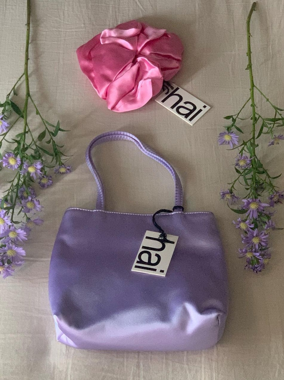 Hai Little Silk Bag Lilac 착용 스타일 - 1