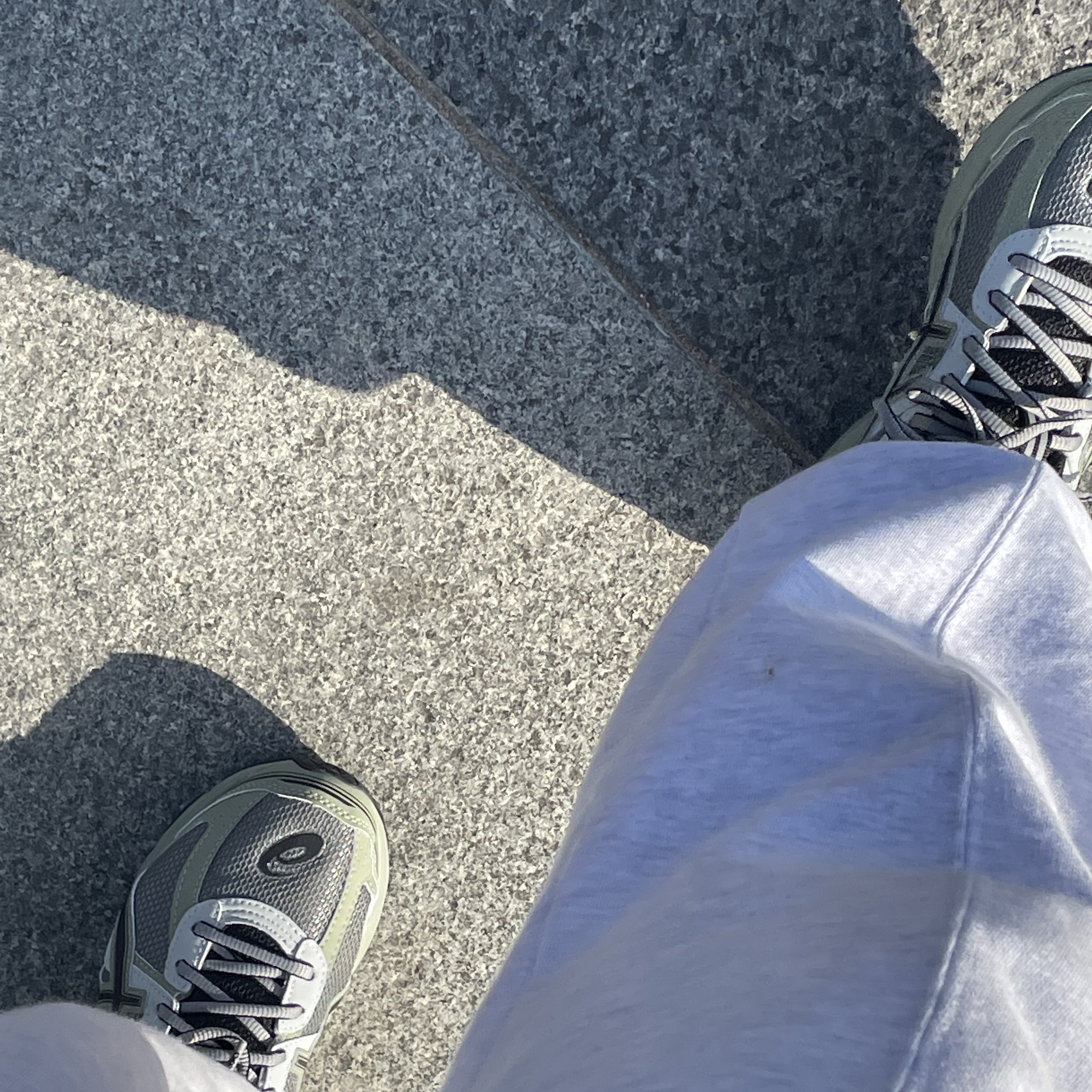 Asics Jog 100 S Sheet Rock - 2E Wide 착용 스타일 - 2