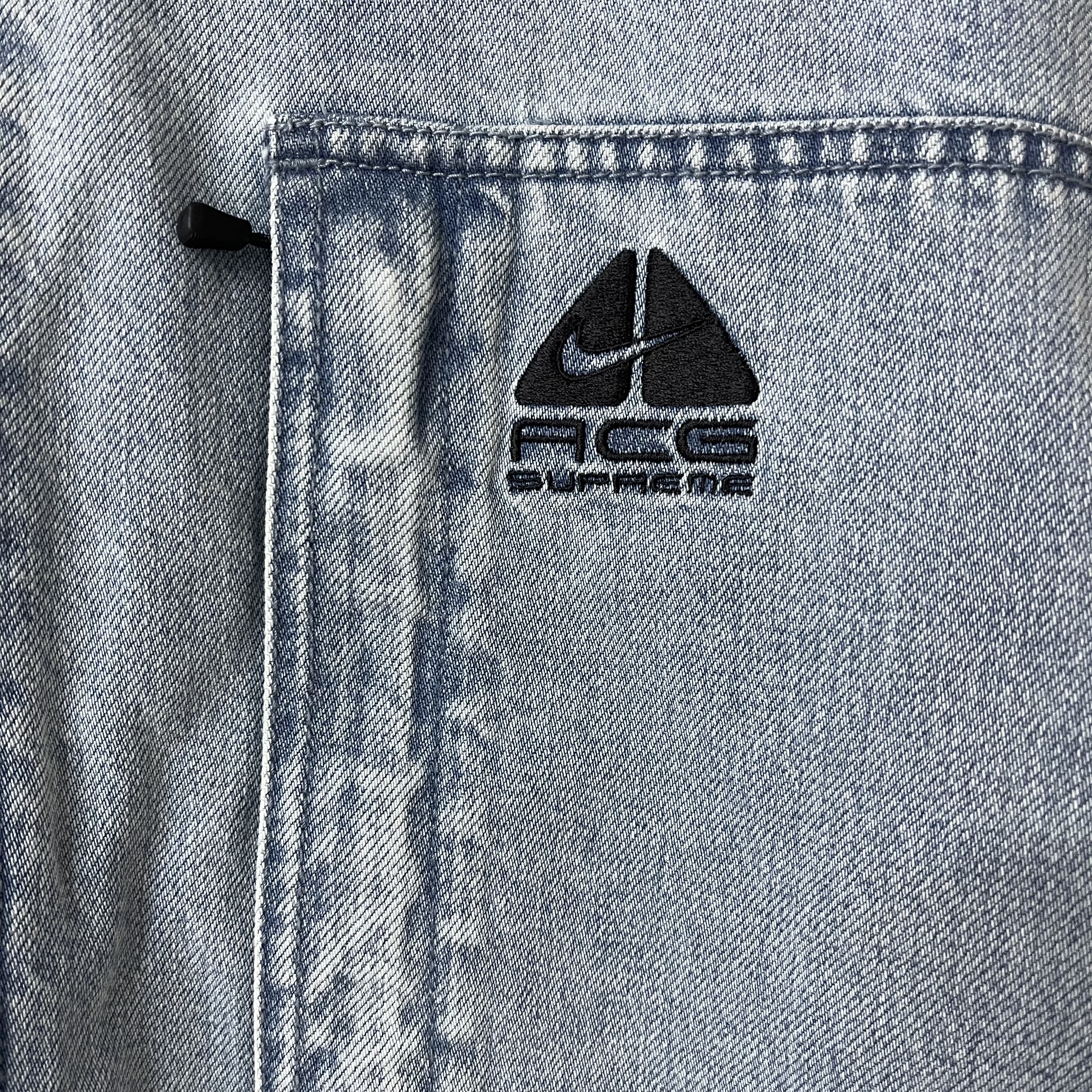 Supreme x Nike ACG Denim Pullover Washed Blue - 22FW 착용 스타일 - 3