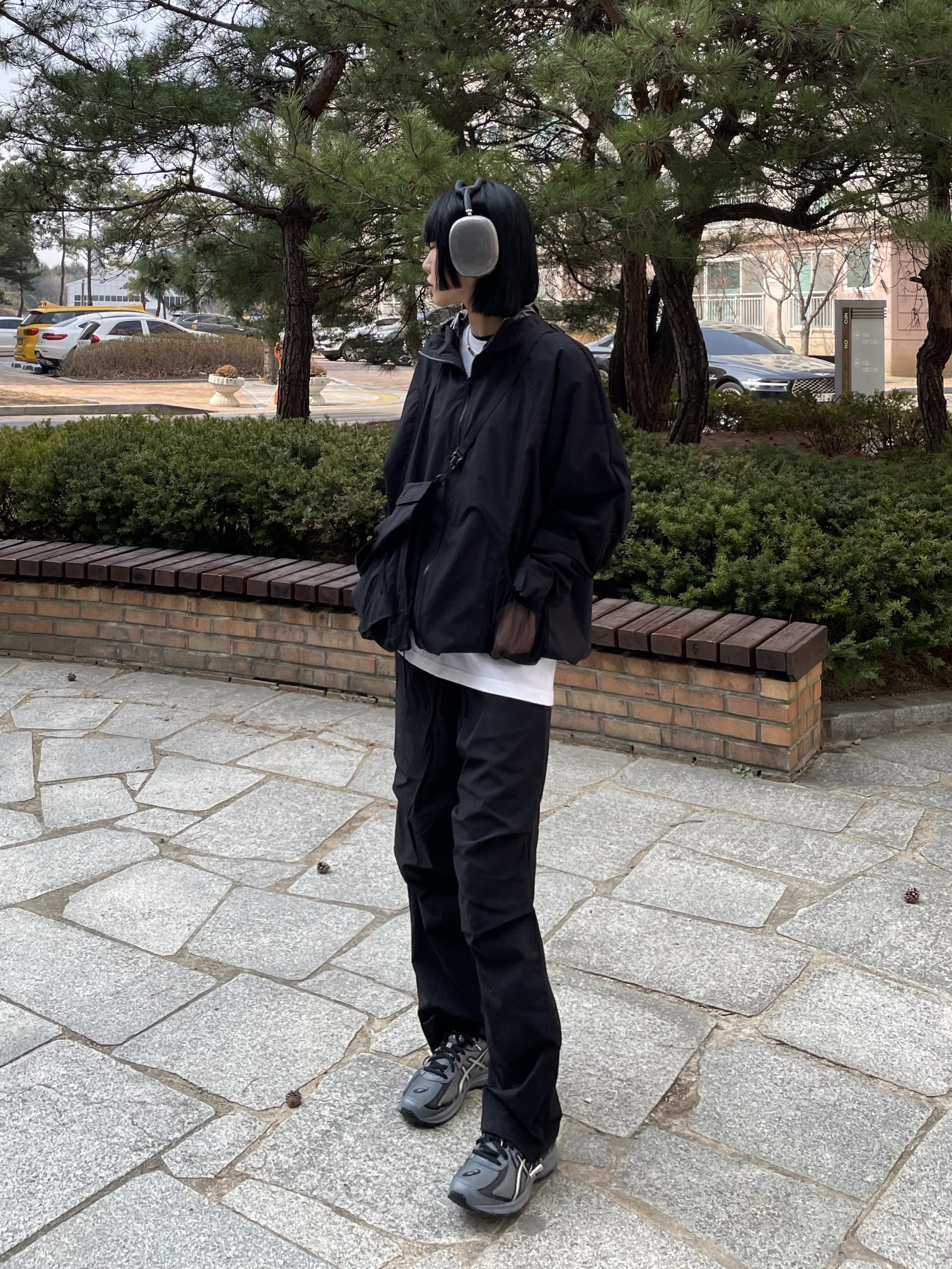 Asics Jog 100 S Steel Grey - 2E Wide, Apple AirPods Max Lightning Space Gray (Korean Ver.) 착용 스타일 - 4