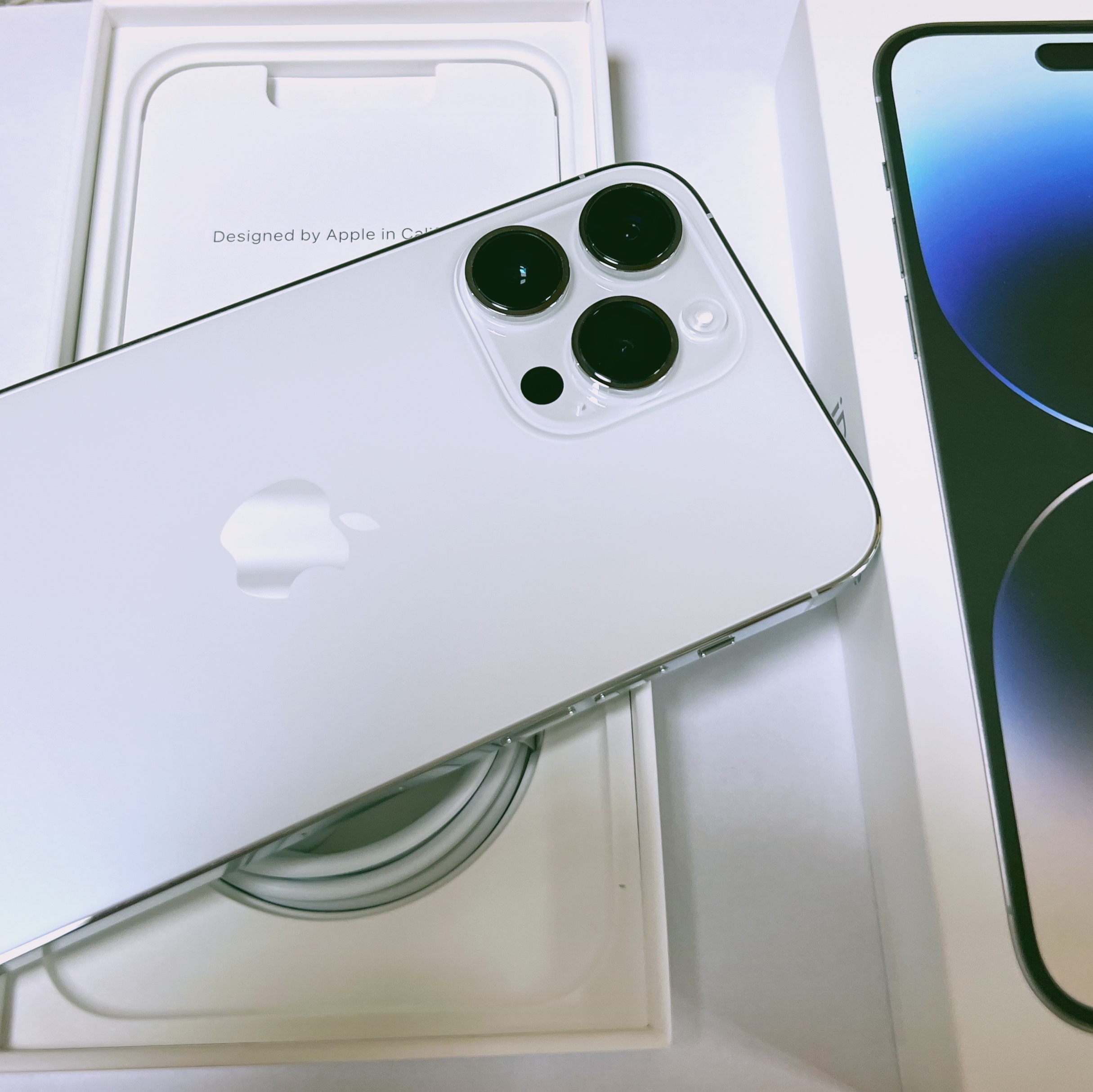 Apple iPhone 14 Pro Max 128GB Silver (Korean Ver.) 착용 스타일 - 1