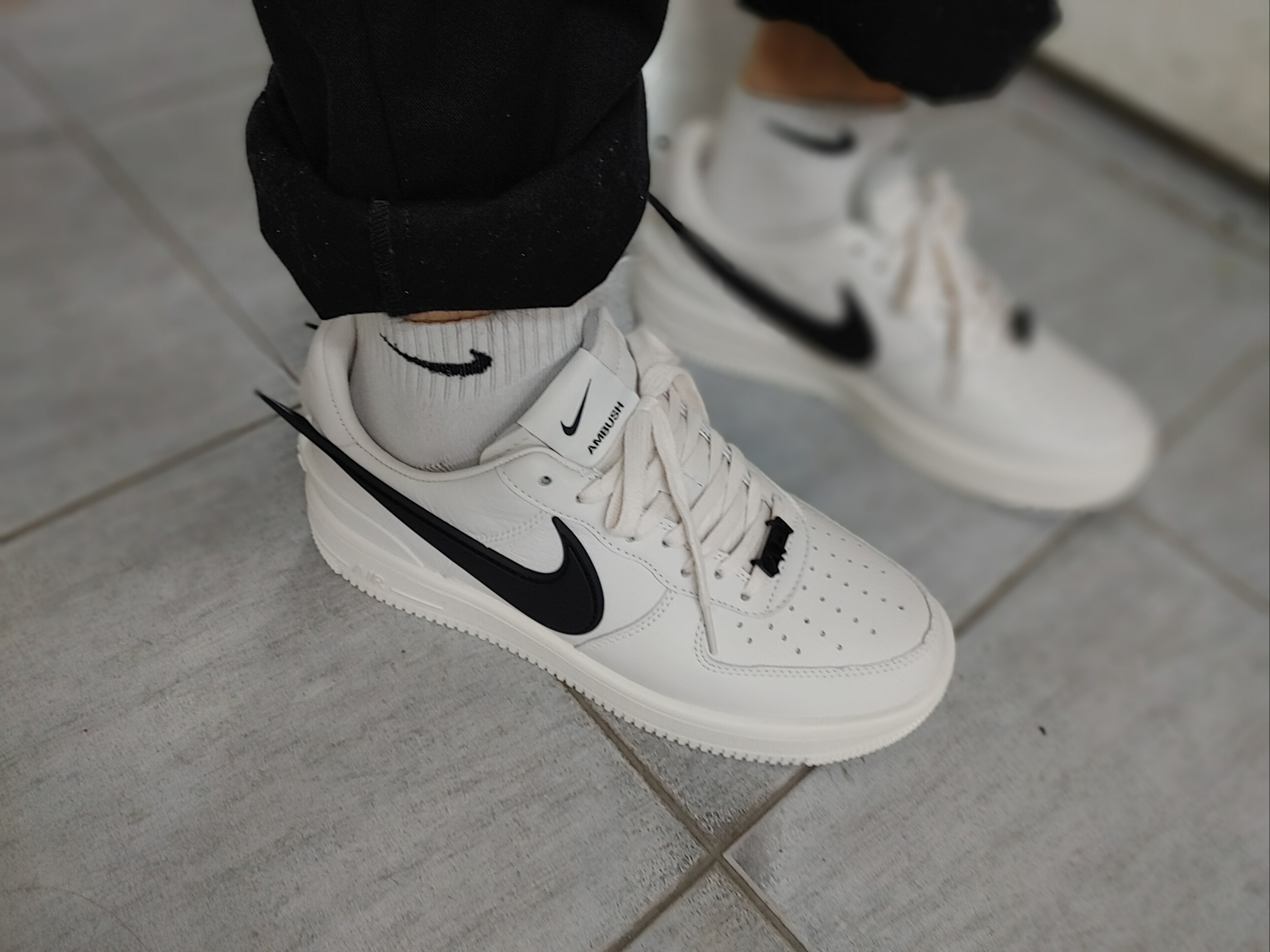Nike x Ambush Air Force 1 Low SP Phantom 착용 스타일