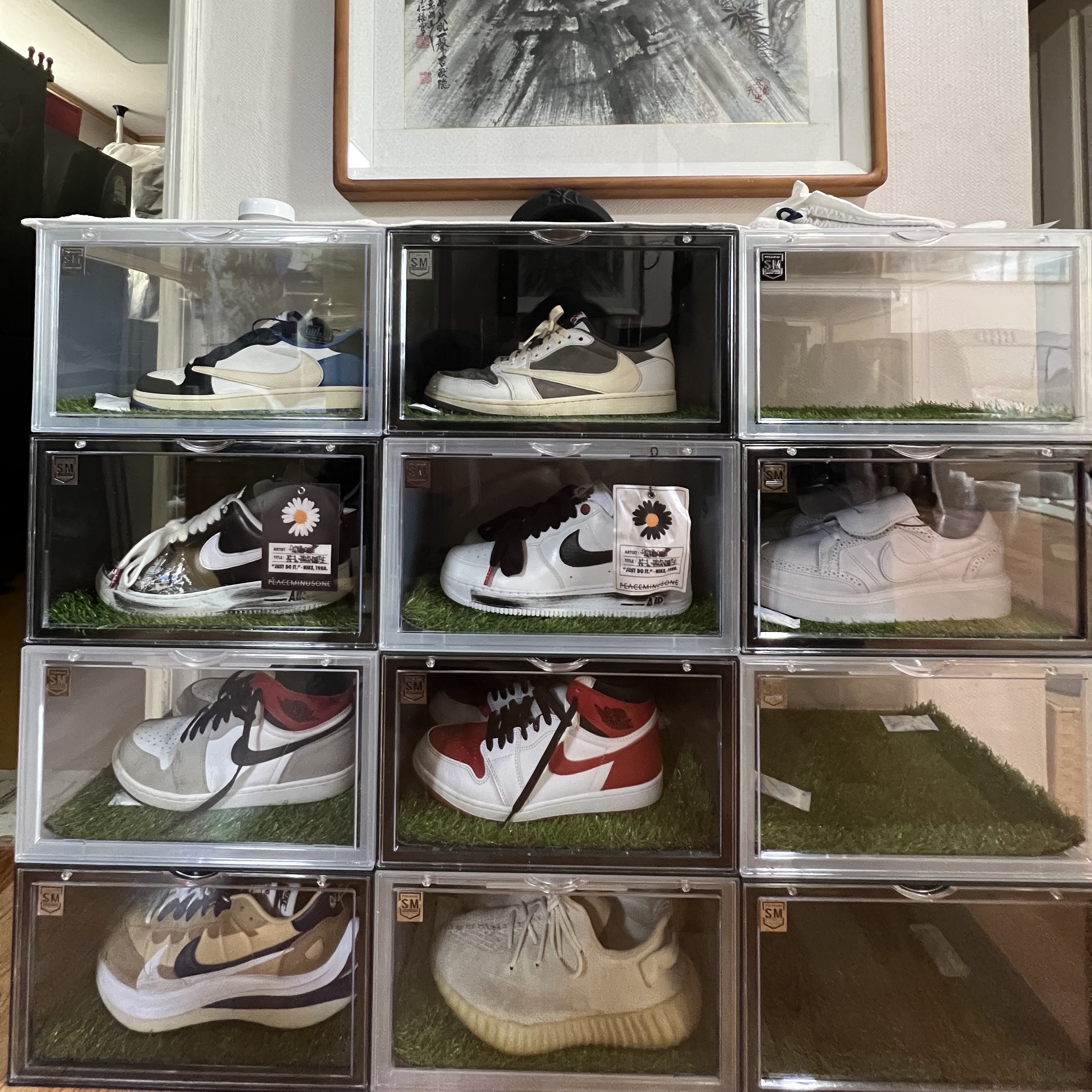 Nike x Peaceminusone Air Force 1 Low Para-Noise 2.0, Nike x Peaceminusone Kwondo1 White 착용 스타일