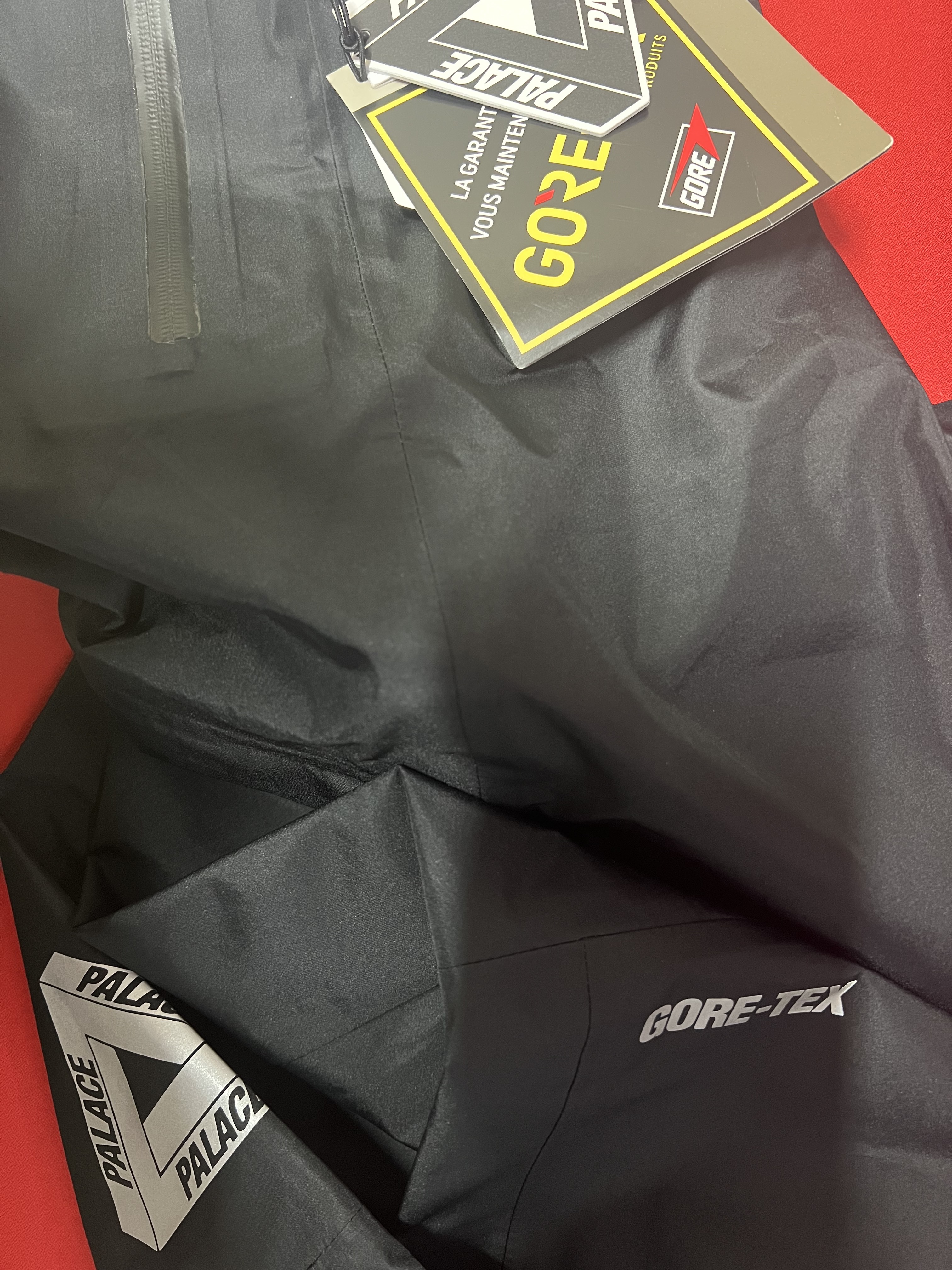 Palace Gore-Tex Cargo Bottom Black - 23SS 착용 스타일