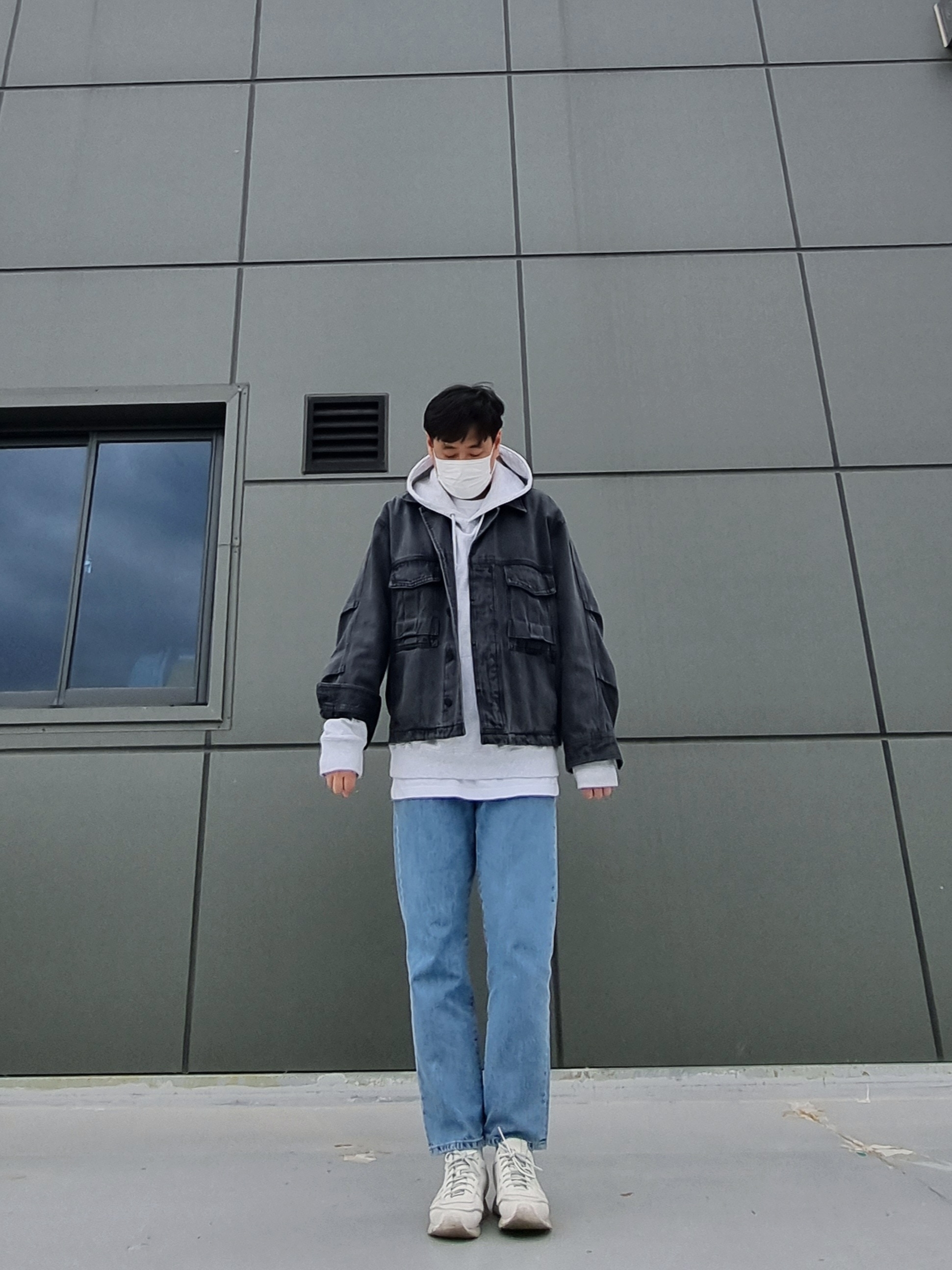 Stussy Basic Stussy Hoodie Ash Heather 2021 착용 스타일 - 2