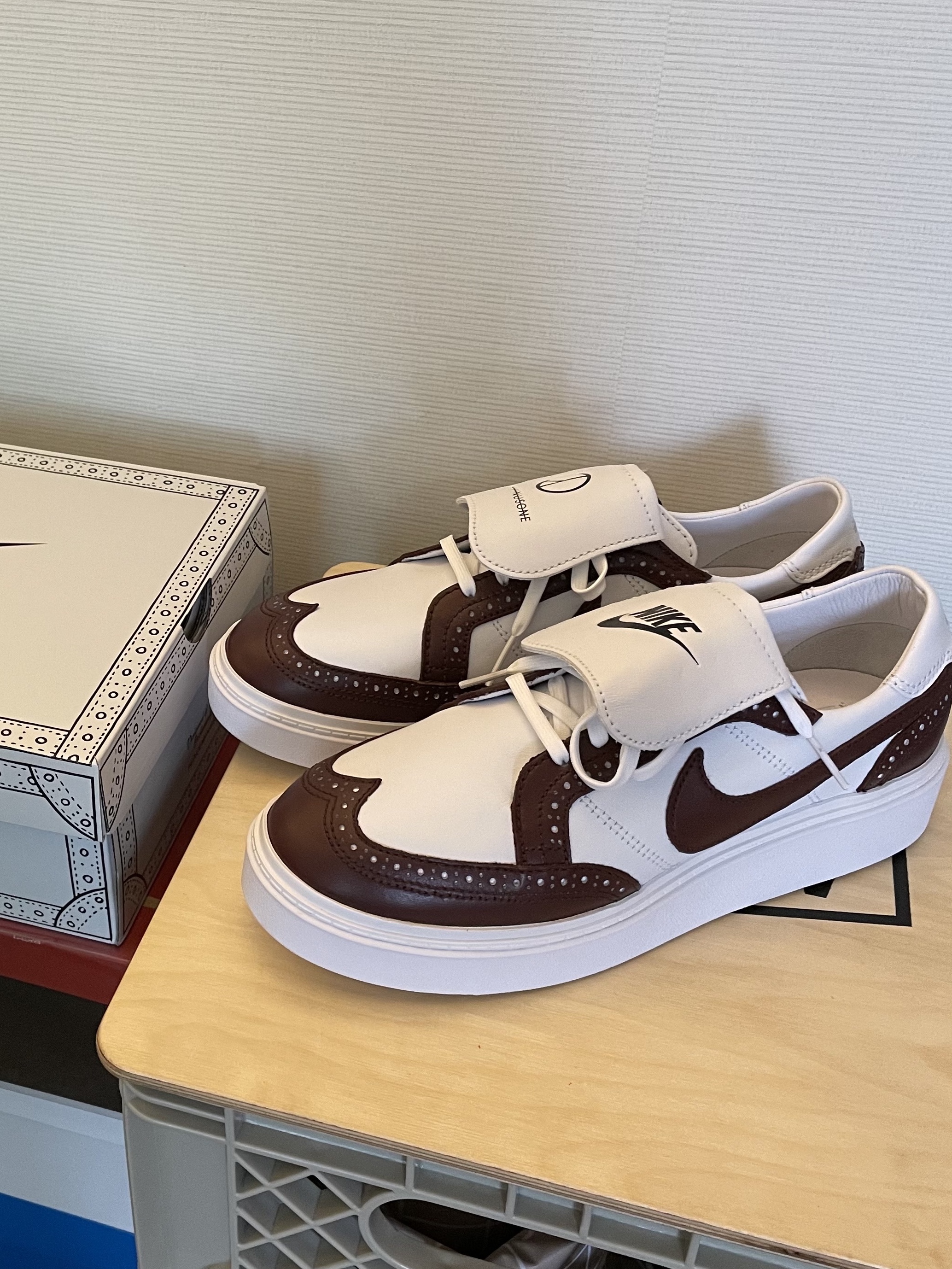 Nike x Peaceminusone Kwondo1 White 착용 스타일 - 1