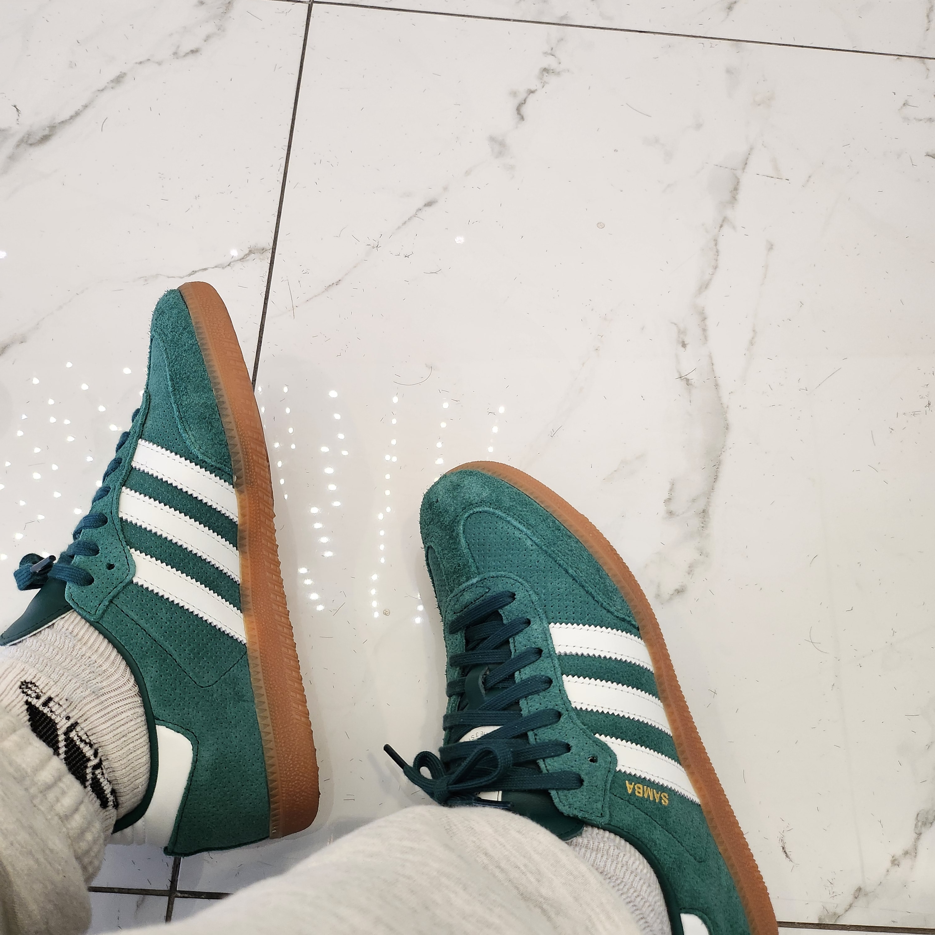 Adidas Samba OG Collegiate Green 착용 스타일 - 2