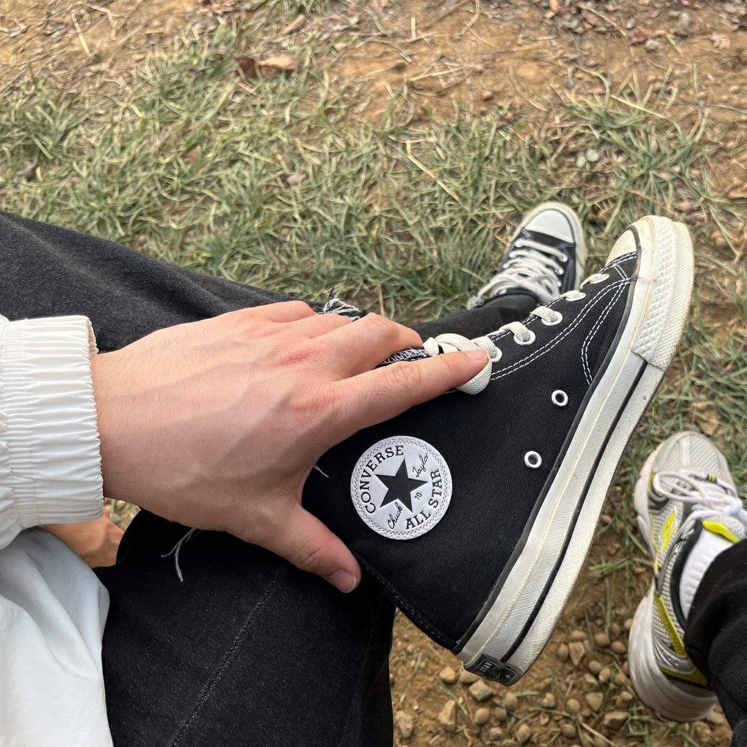 Converse Chuck 70 Hi Black 착용 스타일