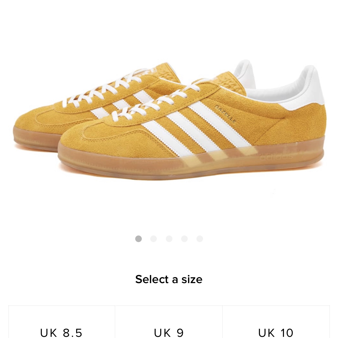 (W) Adidas Gazelle Indoor Orange Peel Cloud White 착용 스타일