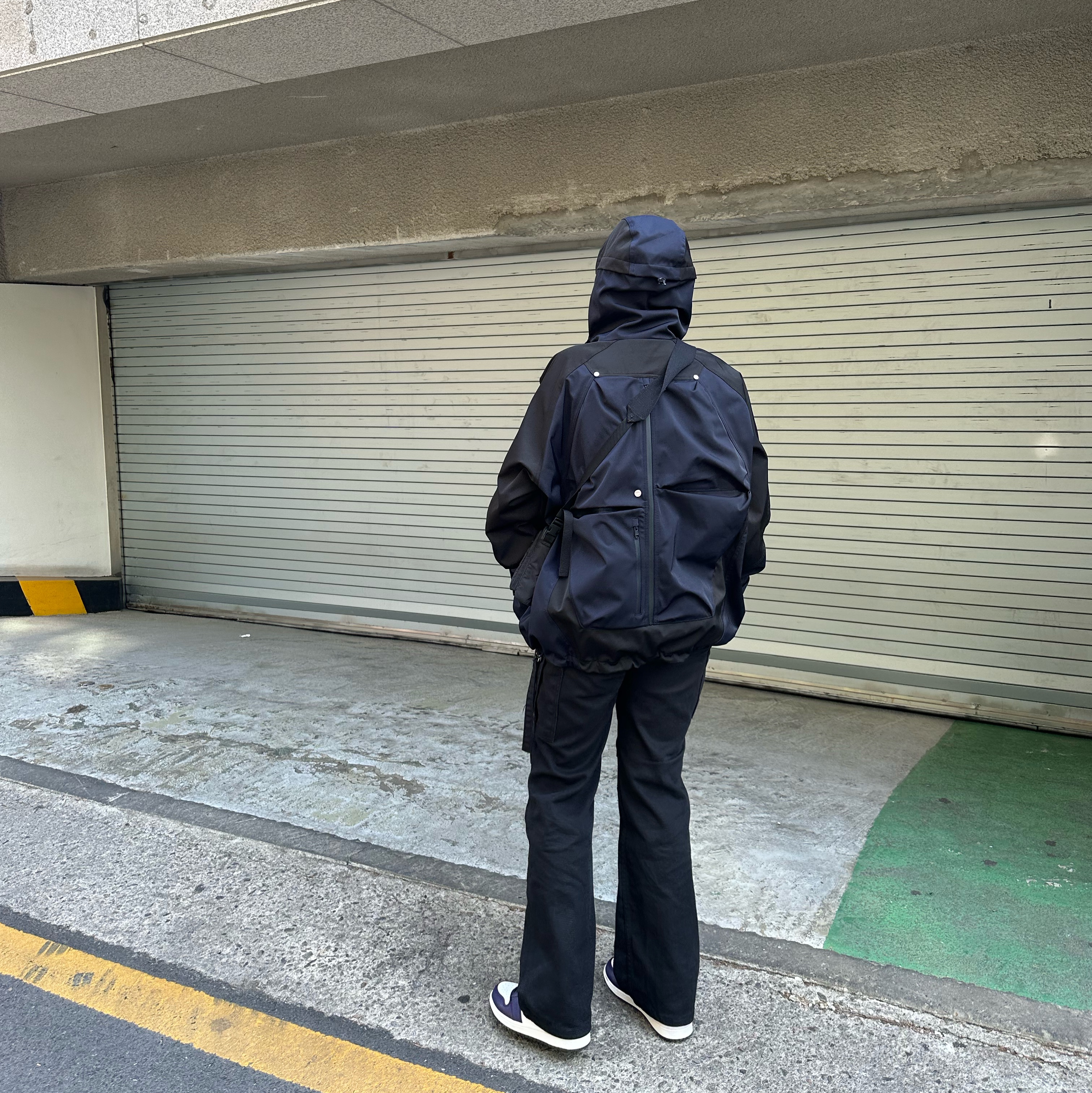 Undermycar Kame Multi Zip Turtle Shell Parka After Midnight - 22FW 착용 스타일 - 1