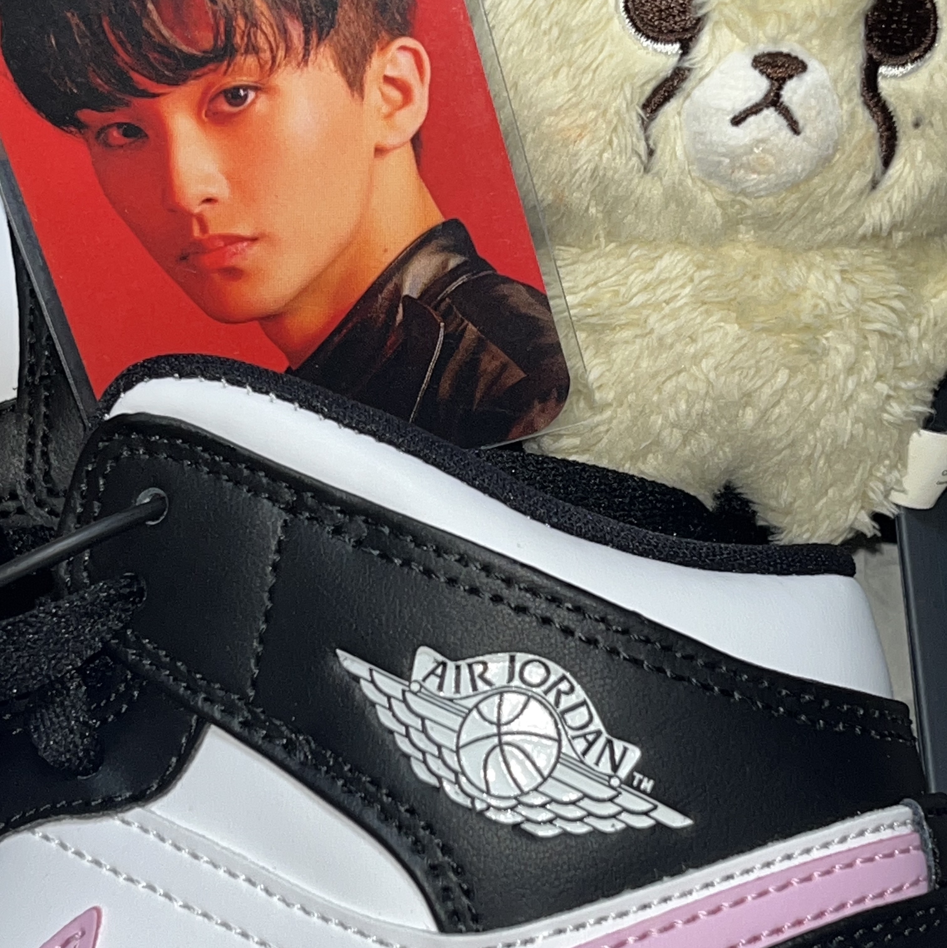 (GS) Jordan 1 Mid Light Arctic Pink 착용 스타일