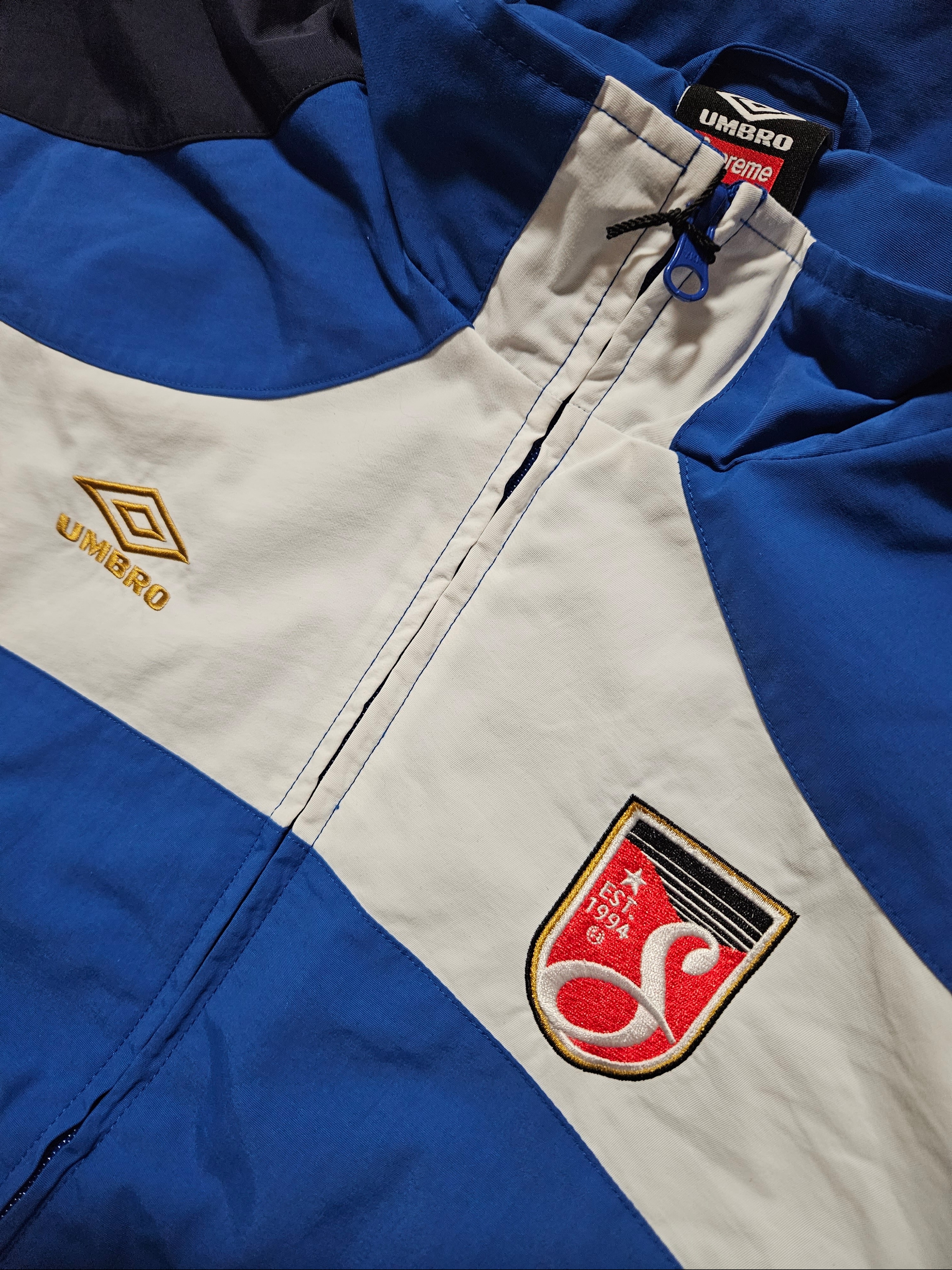 Supreme x Umbro Track Jacket Blue - 23SS 착용 스타일 - 1