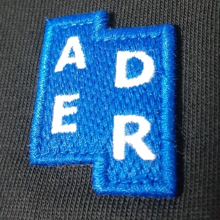 Ader Error Sig; TRS/BL Tag T-Shirt 01 Black 착용 스타일 - 2