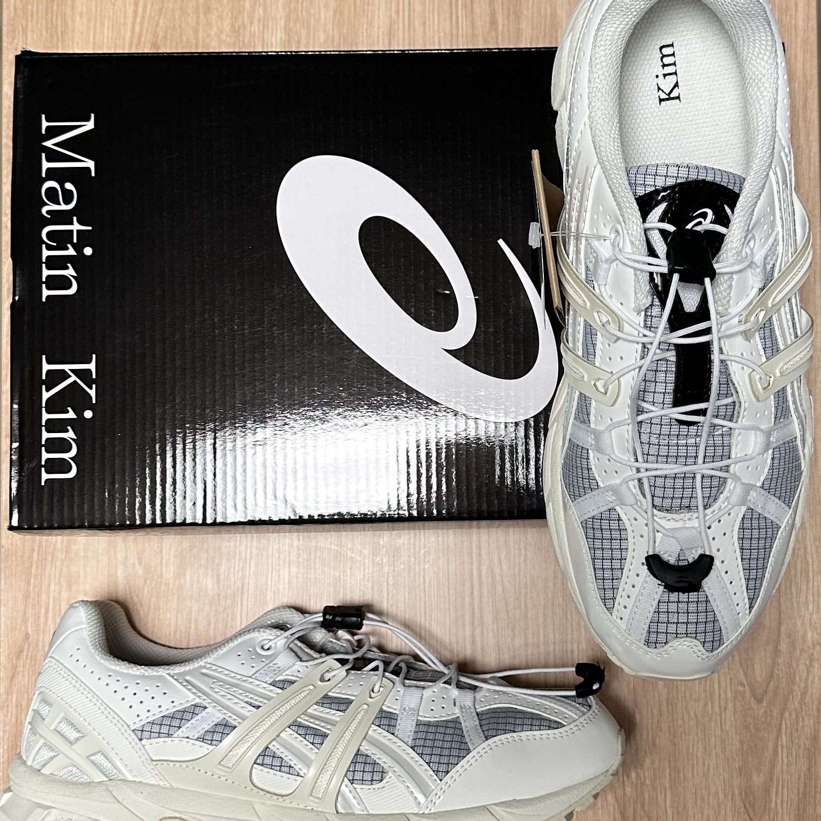 (W) Asics x Matin Kim Gel-Sonoma 15-50 Glacier Grey White 착용 스타일