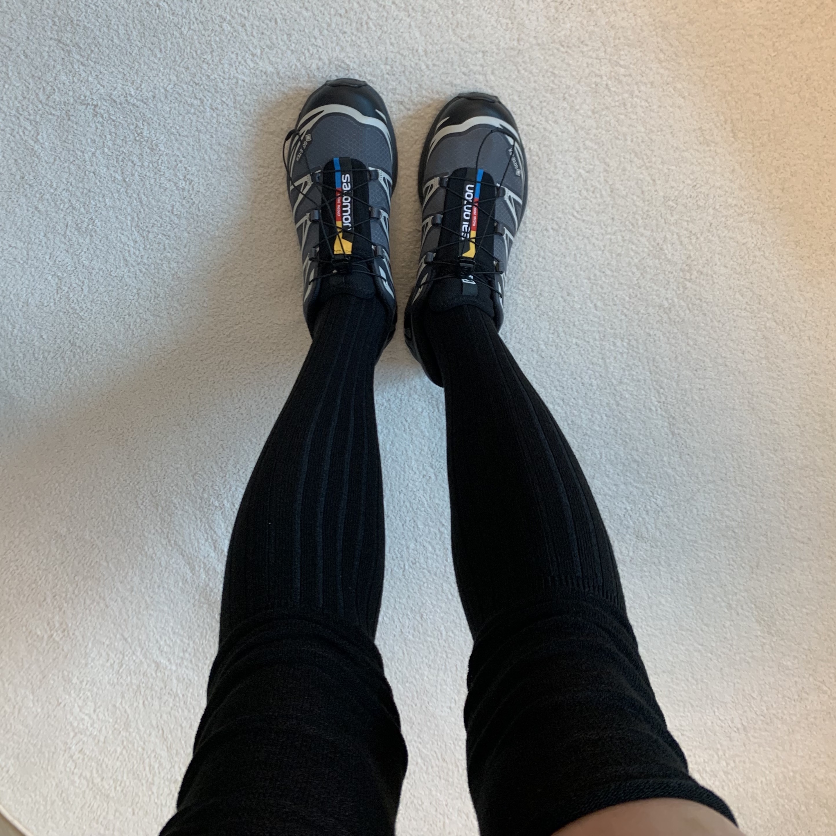 Salomon XT-6 Gore-Tex Black Ebony 착용 스타일 - 4