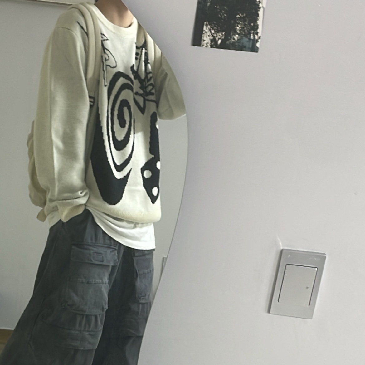 Nike x Stussy NRG LS Knit Sweater Fossil (DR2893-238) 착용 스타일